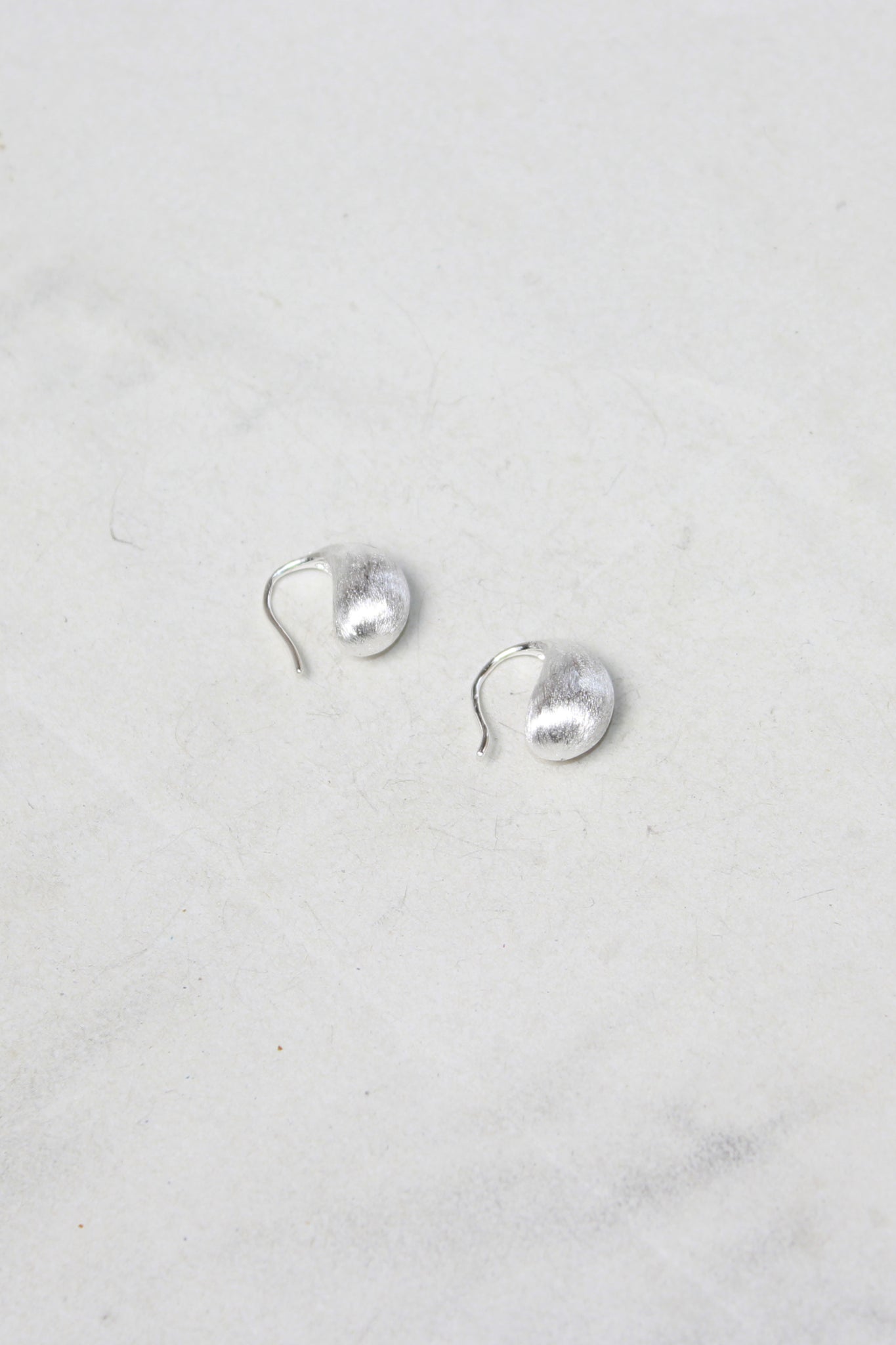 Matte Brushed Hoop Earrings