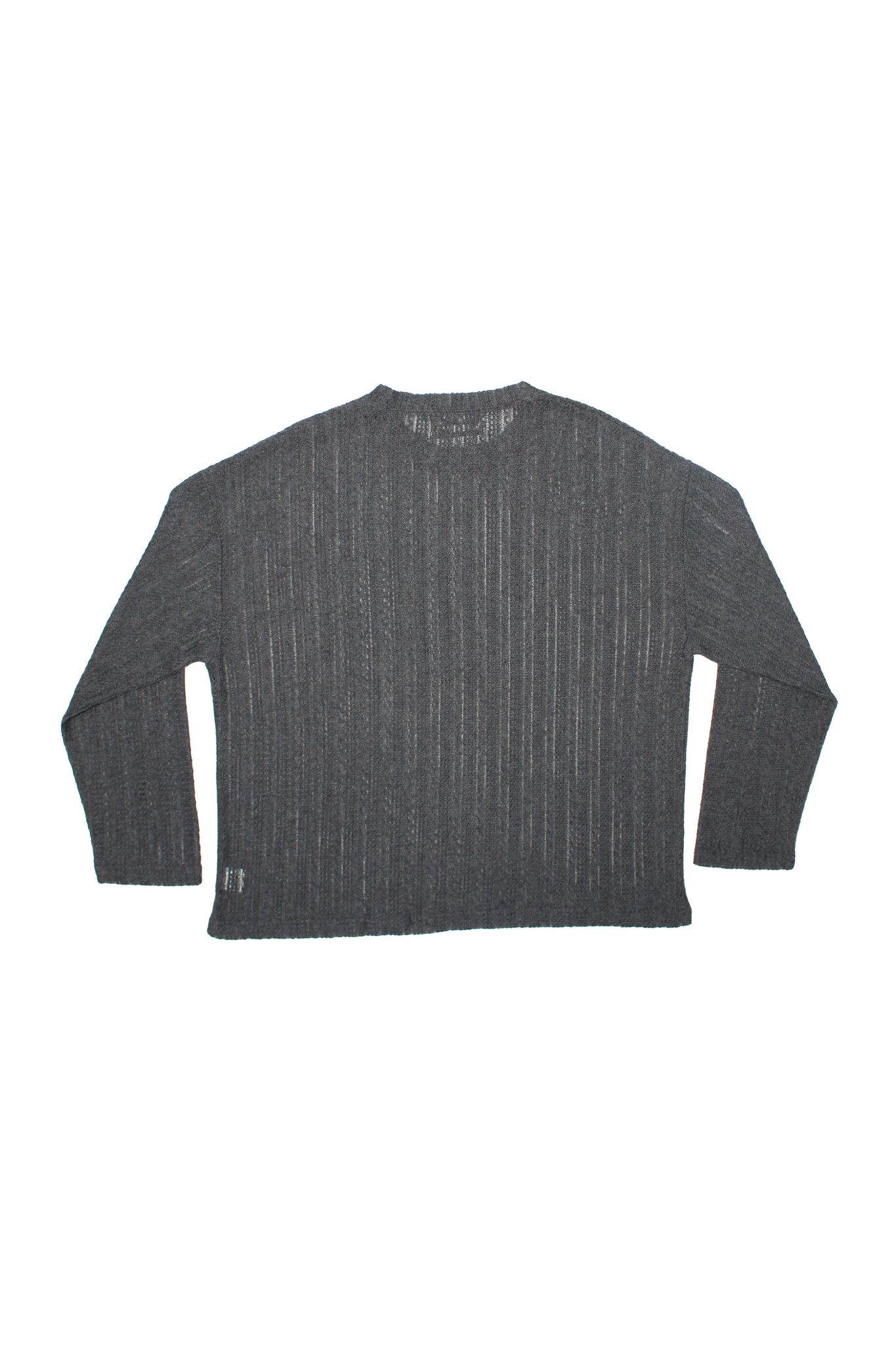 Rapolo Net Knit Top in Charcoal