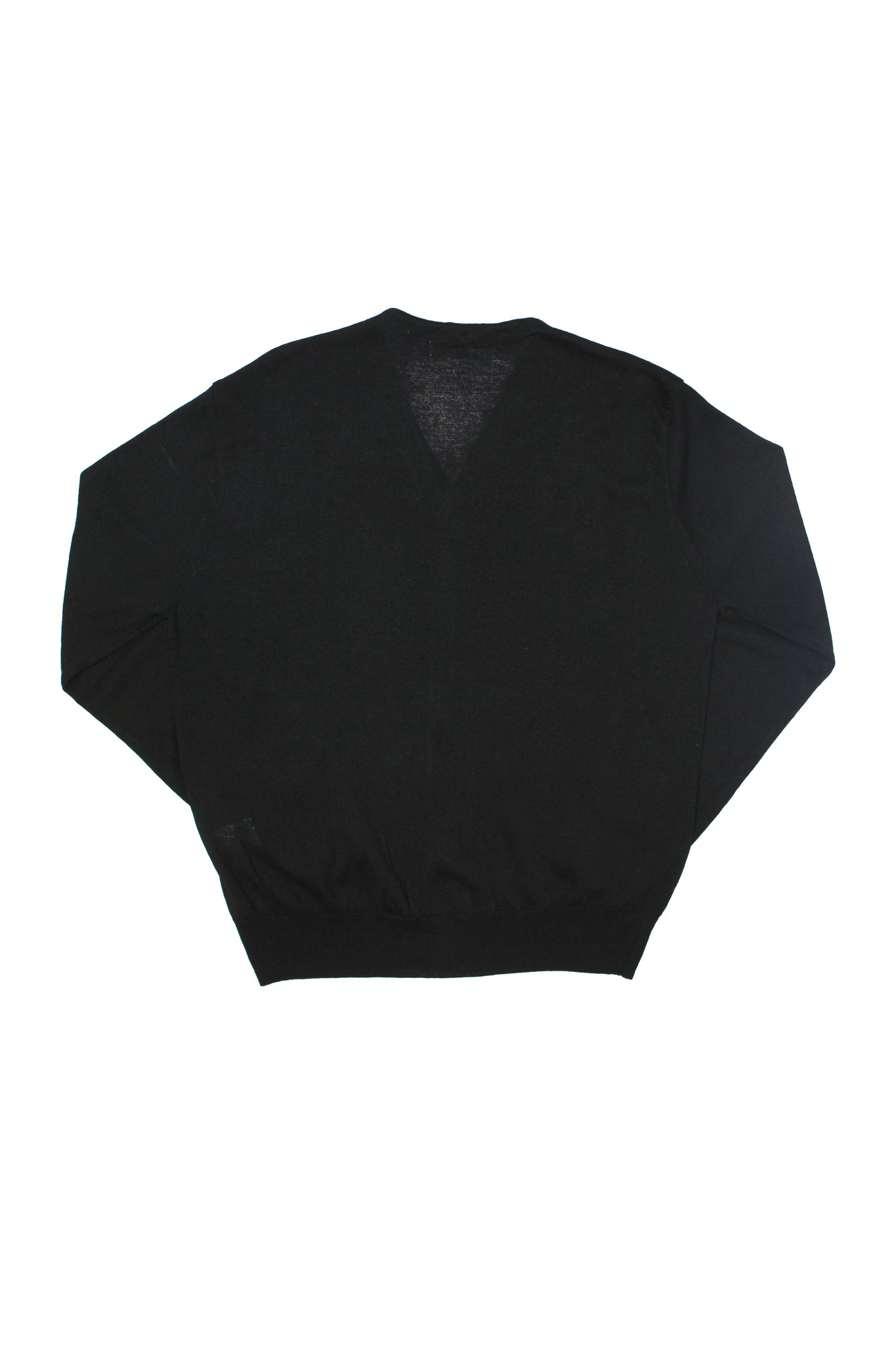 Crop Linen Round Neck Cardigan in Black