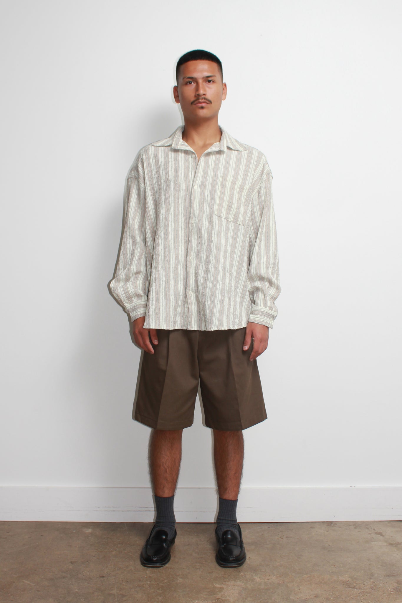 Earth Stripe Seersucker Shirt