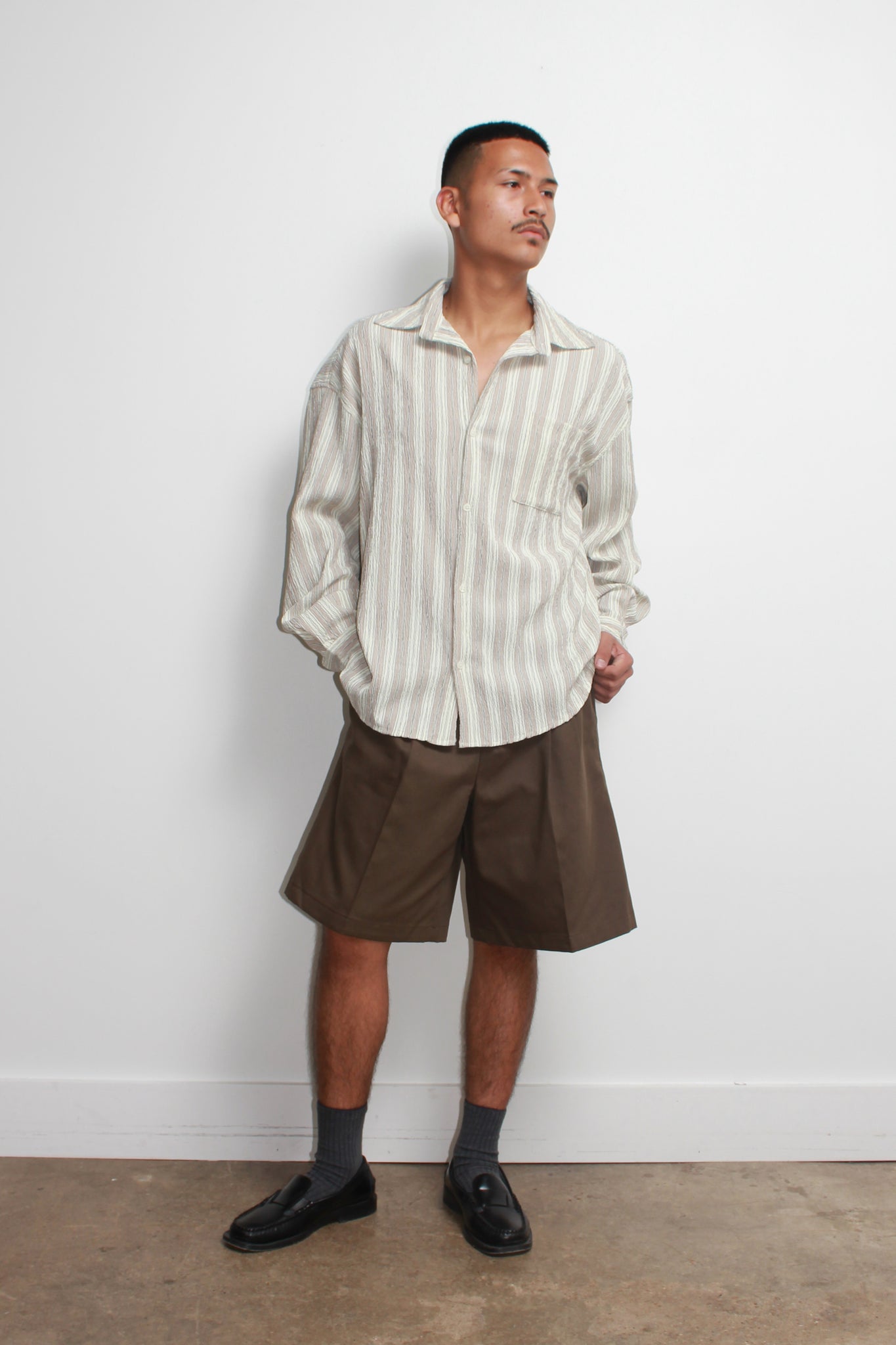 Earth Stripe Seersucker Shirt