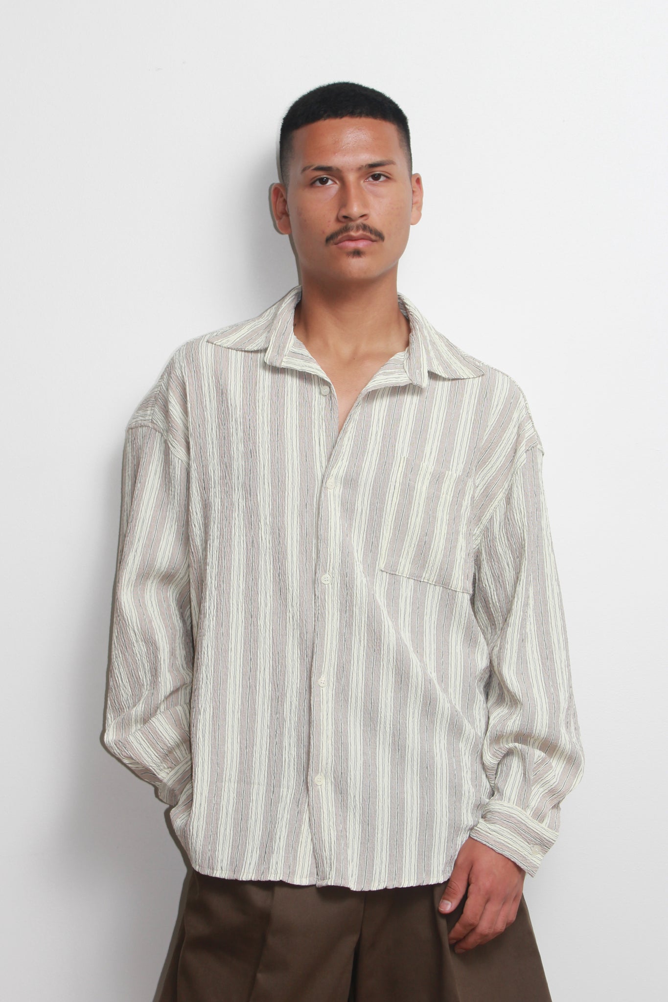 Earth Stripe Seersucker Shirt