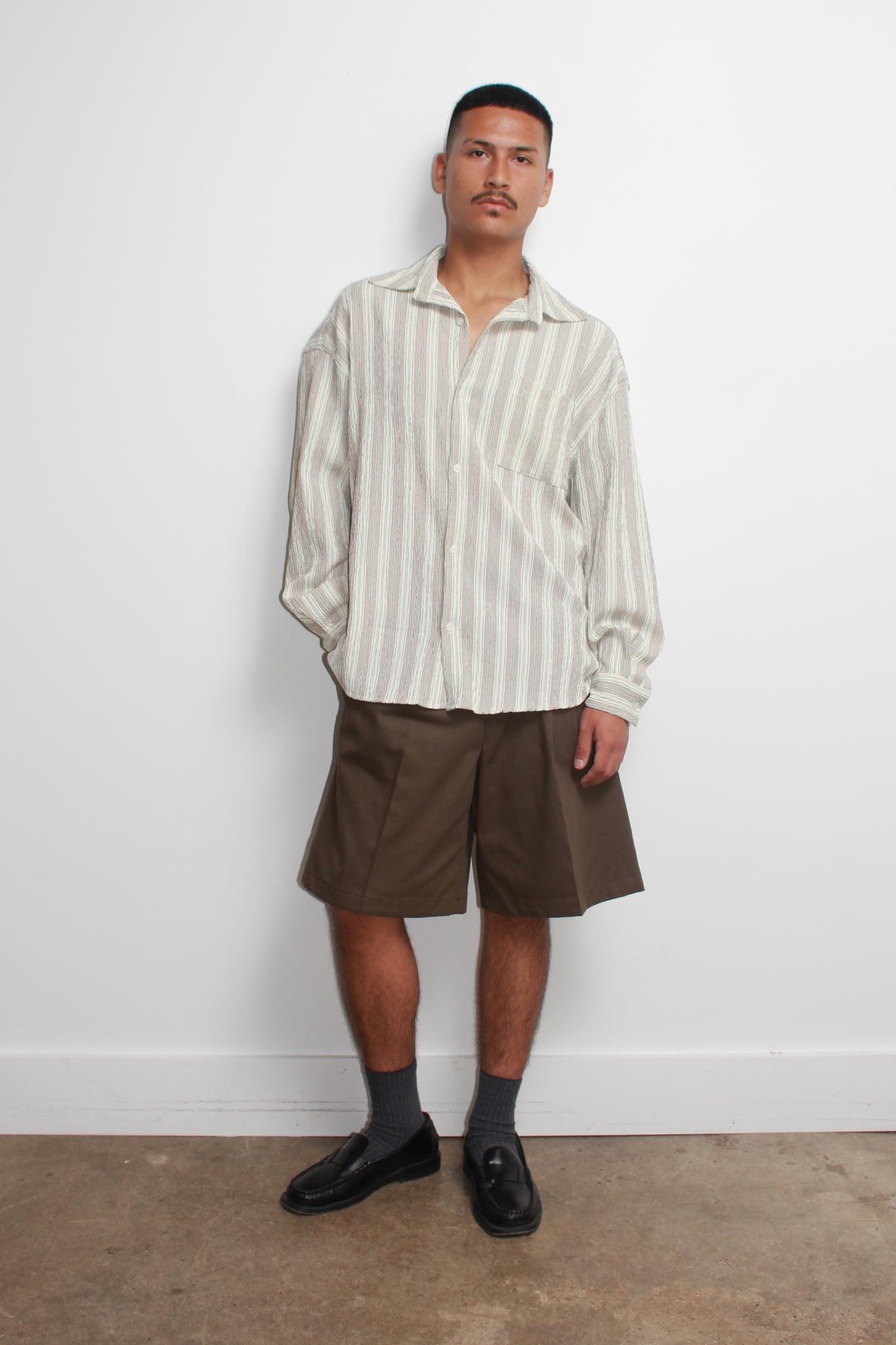 Earth Stripe Seersucker Shirt