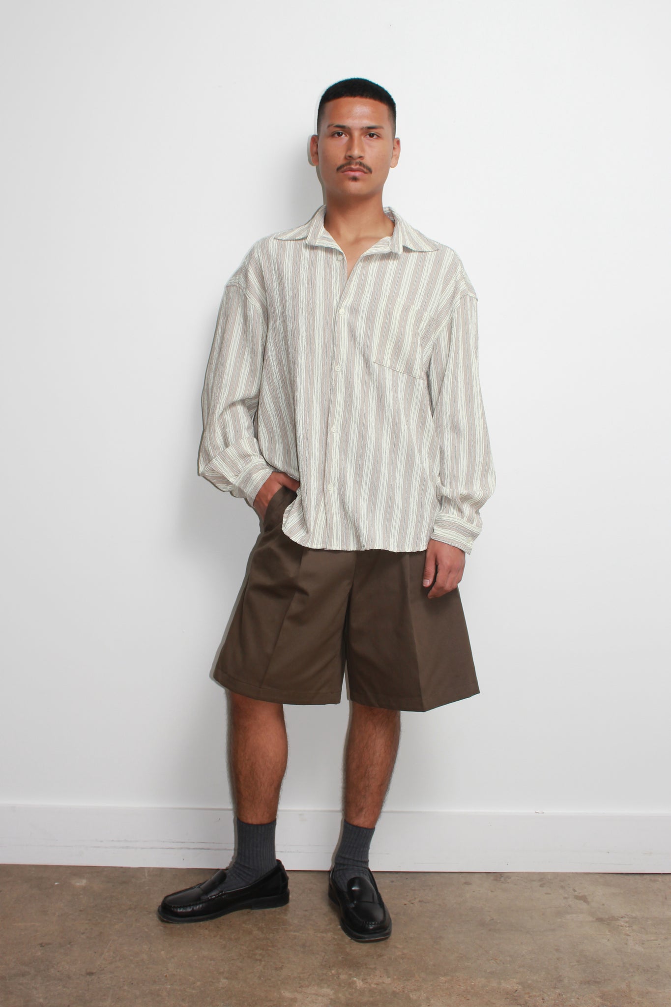 Earth Stripe Seersucker Shirt