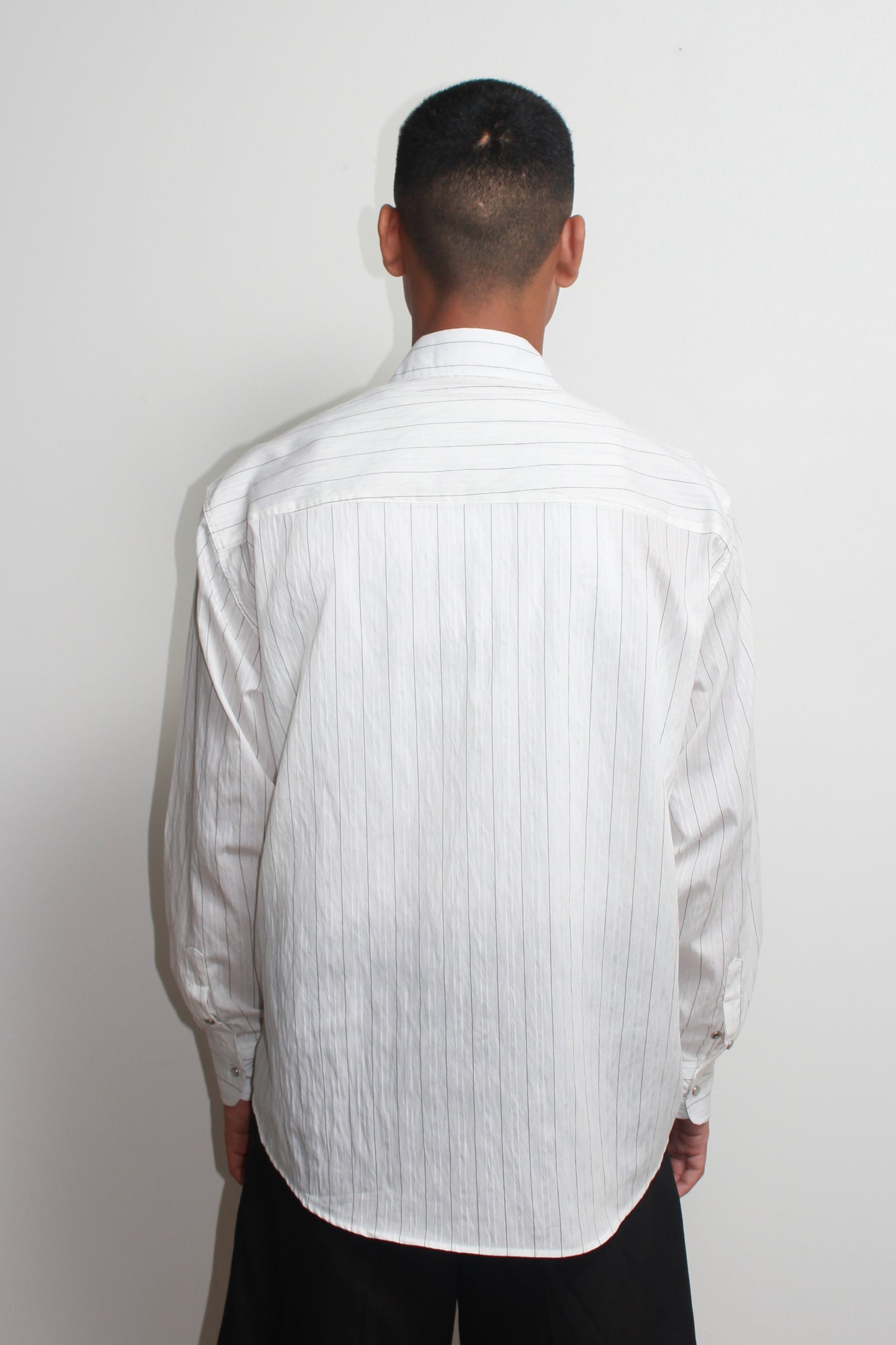 Stripe Western Summer Shirt in White