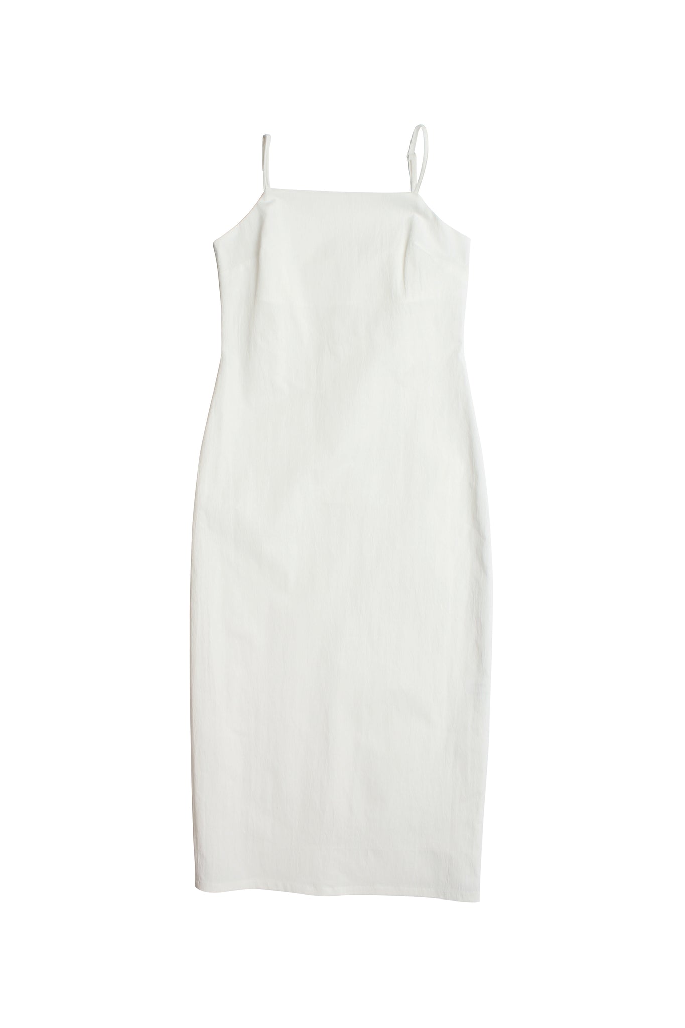 Low back Sleeveless Dress in White