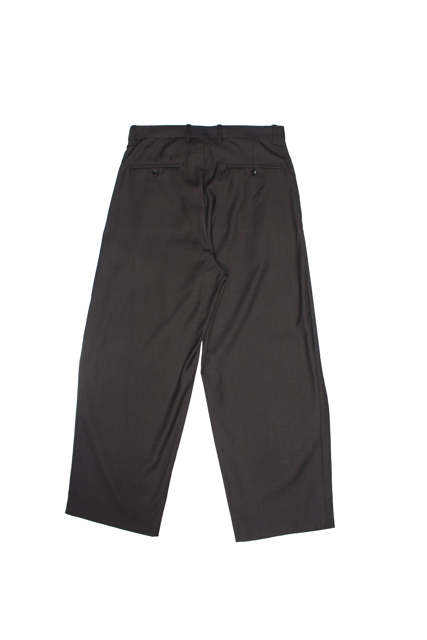 Three Pin-tuck Trousers in Charcoal