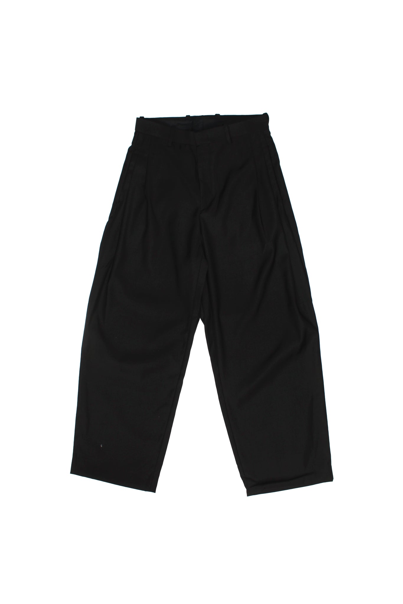 Three Pin-tuck Trousers in Black