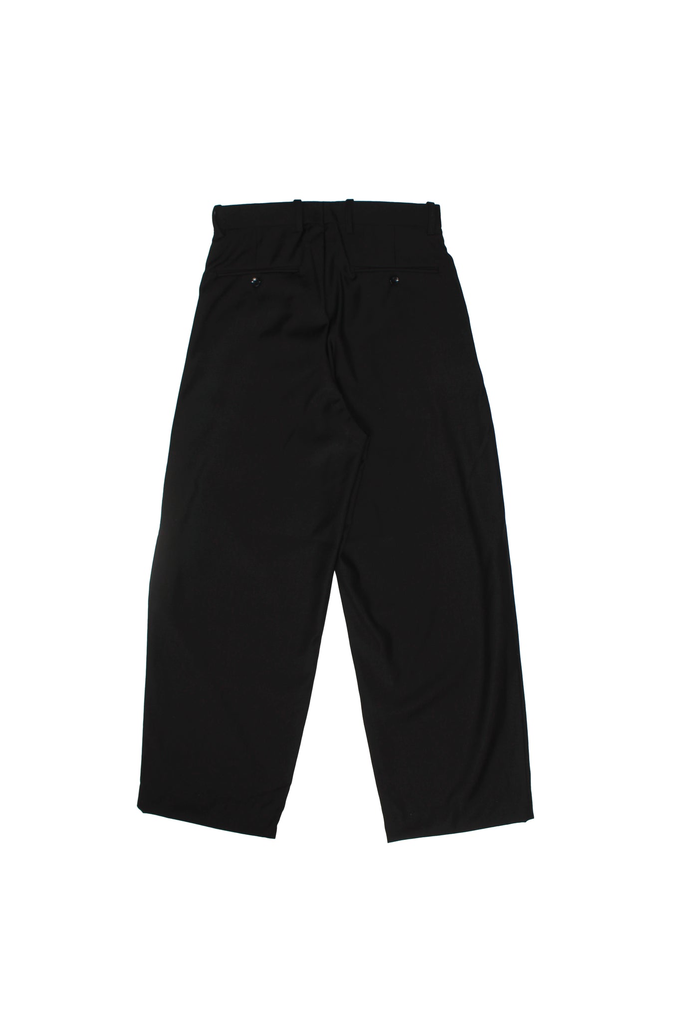 Three Pin-tuck Trousers in Black