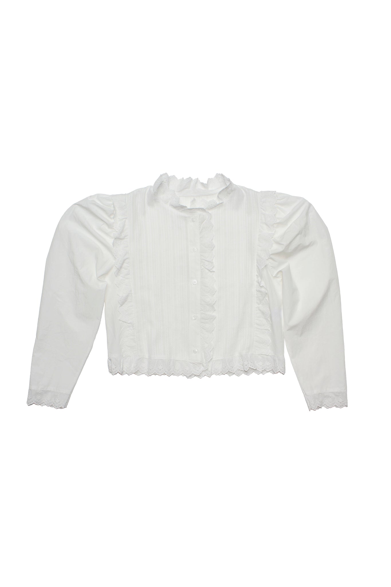 Sweet Lace Shirts in White
