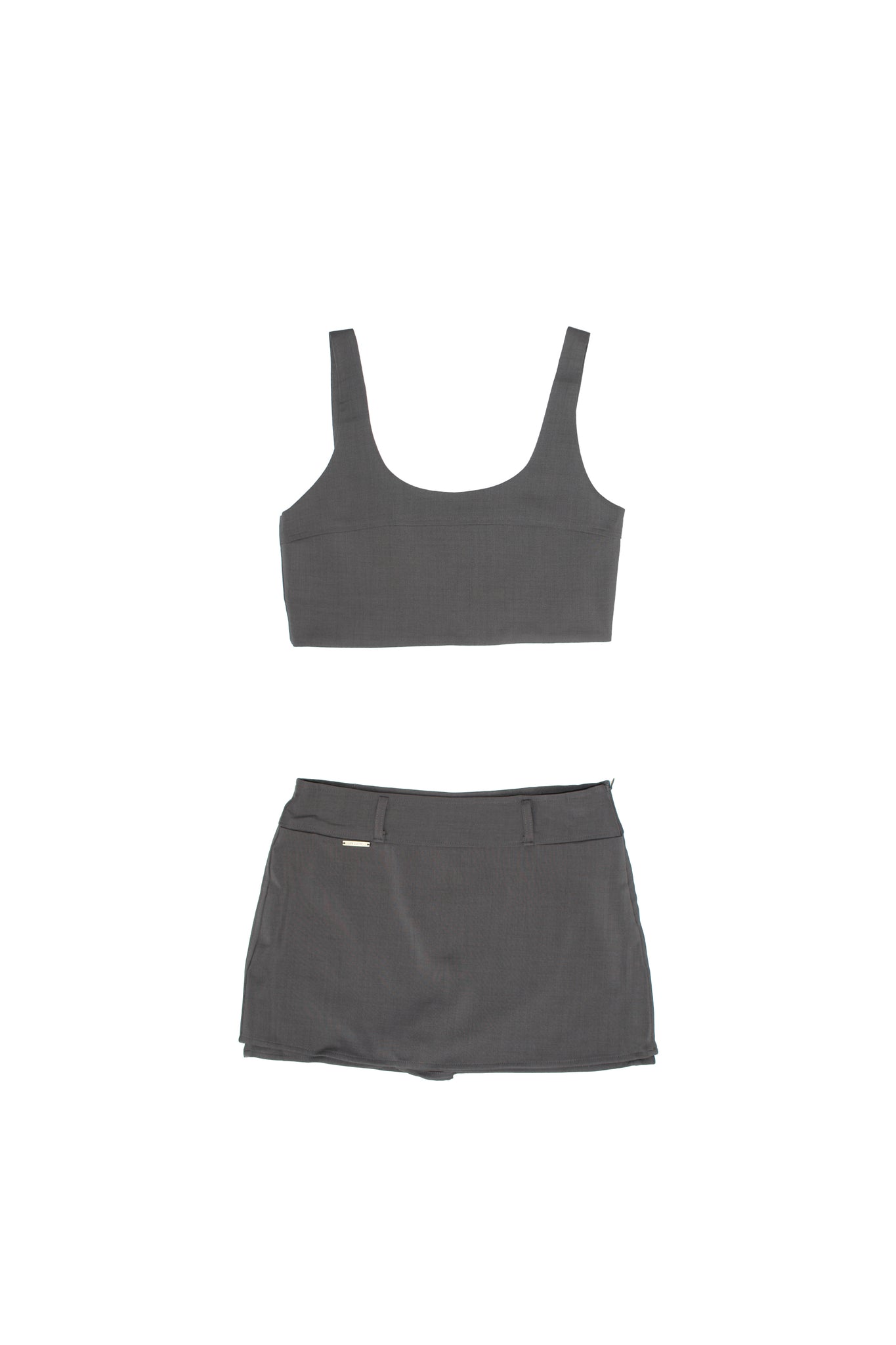 Bella Micro Skort in Grey