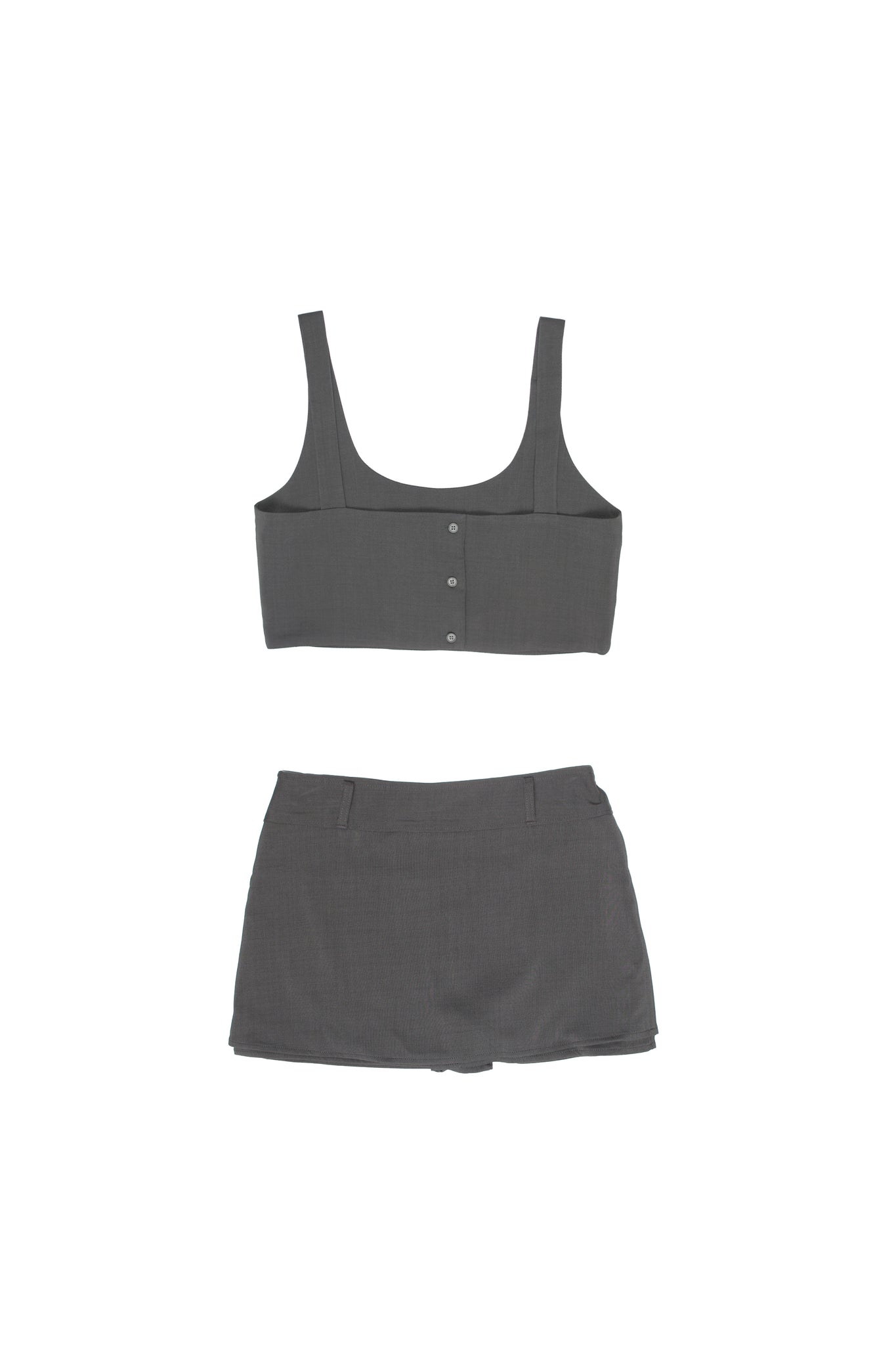 Bella Micro Skort in Grey