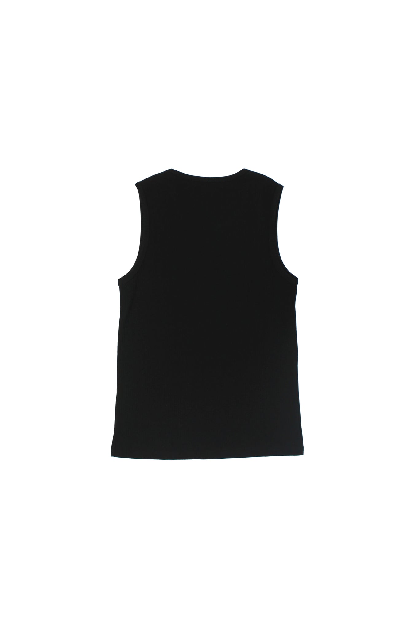 Mars Ribbed Tank Top in Black
