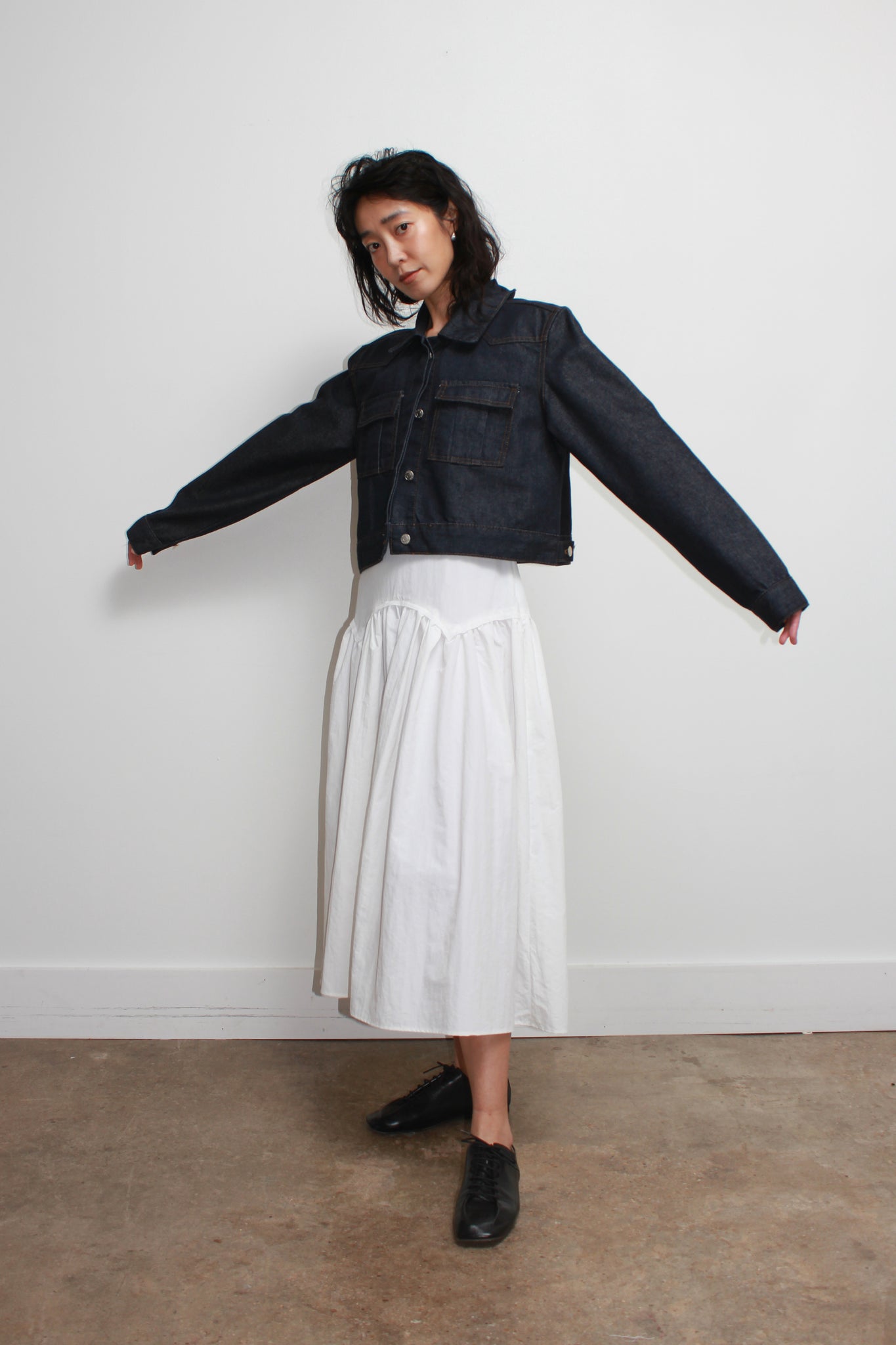 Nonfade Crop Denim Jacket