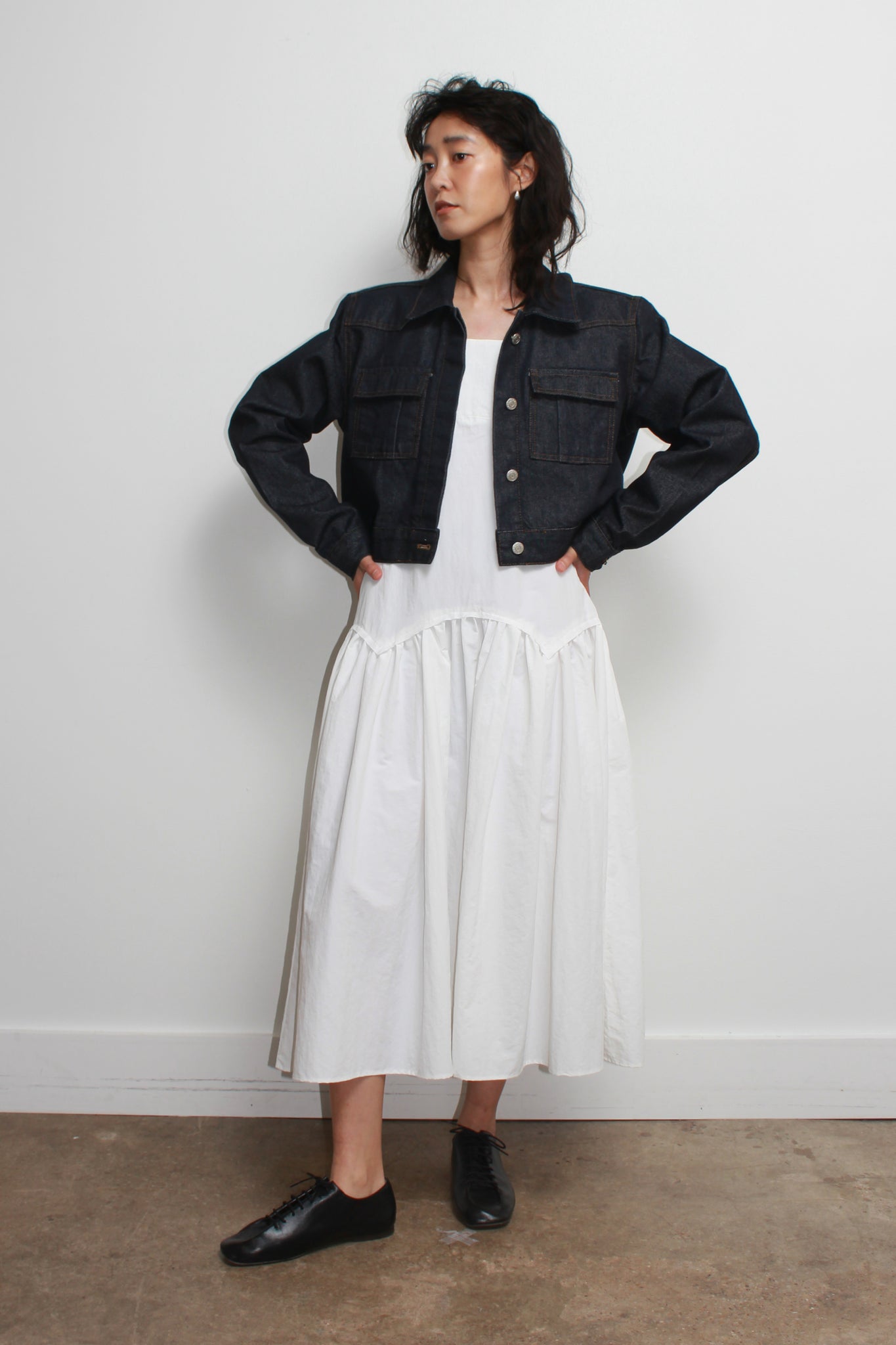 Nonfade Crop Denim Jacket