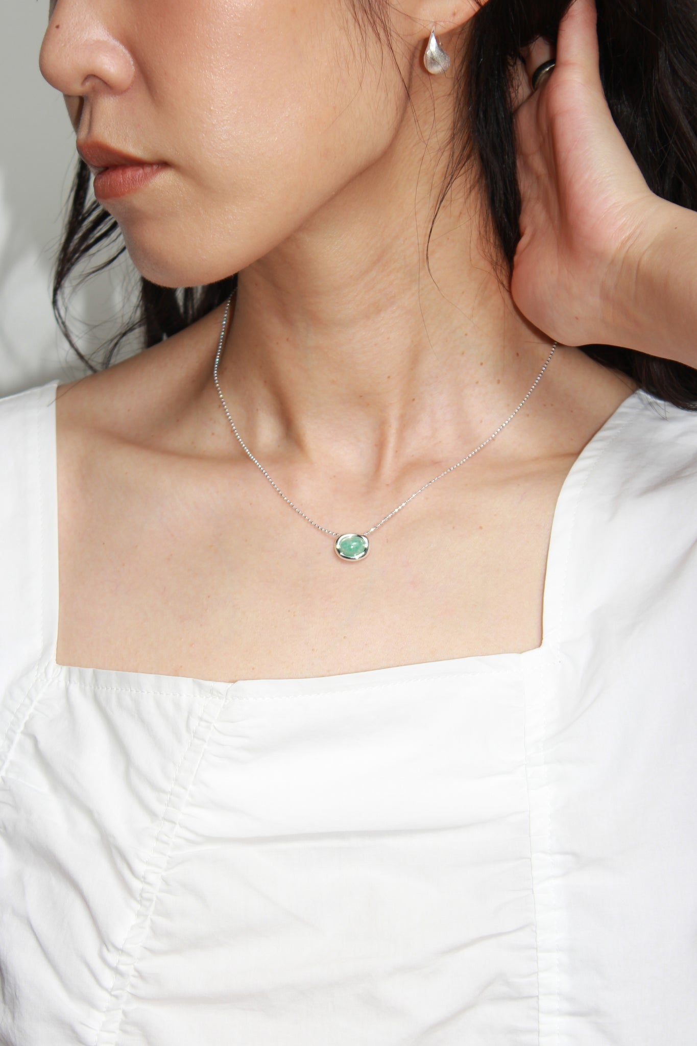 Aquamarine Stone Necklace