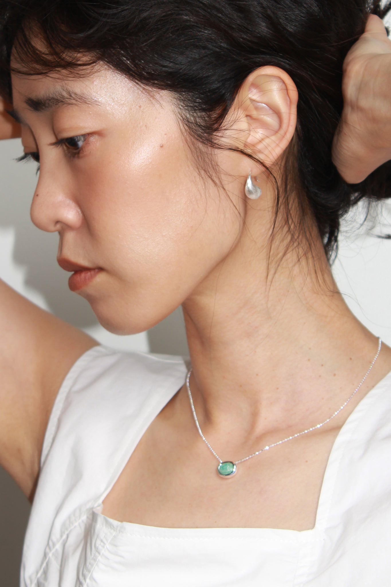 Matte Brushed Hoop Earrings