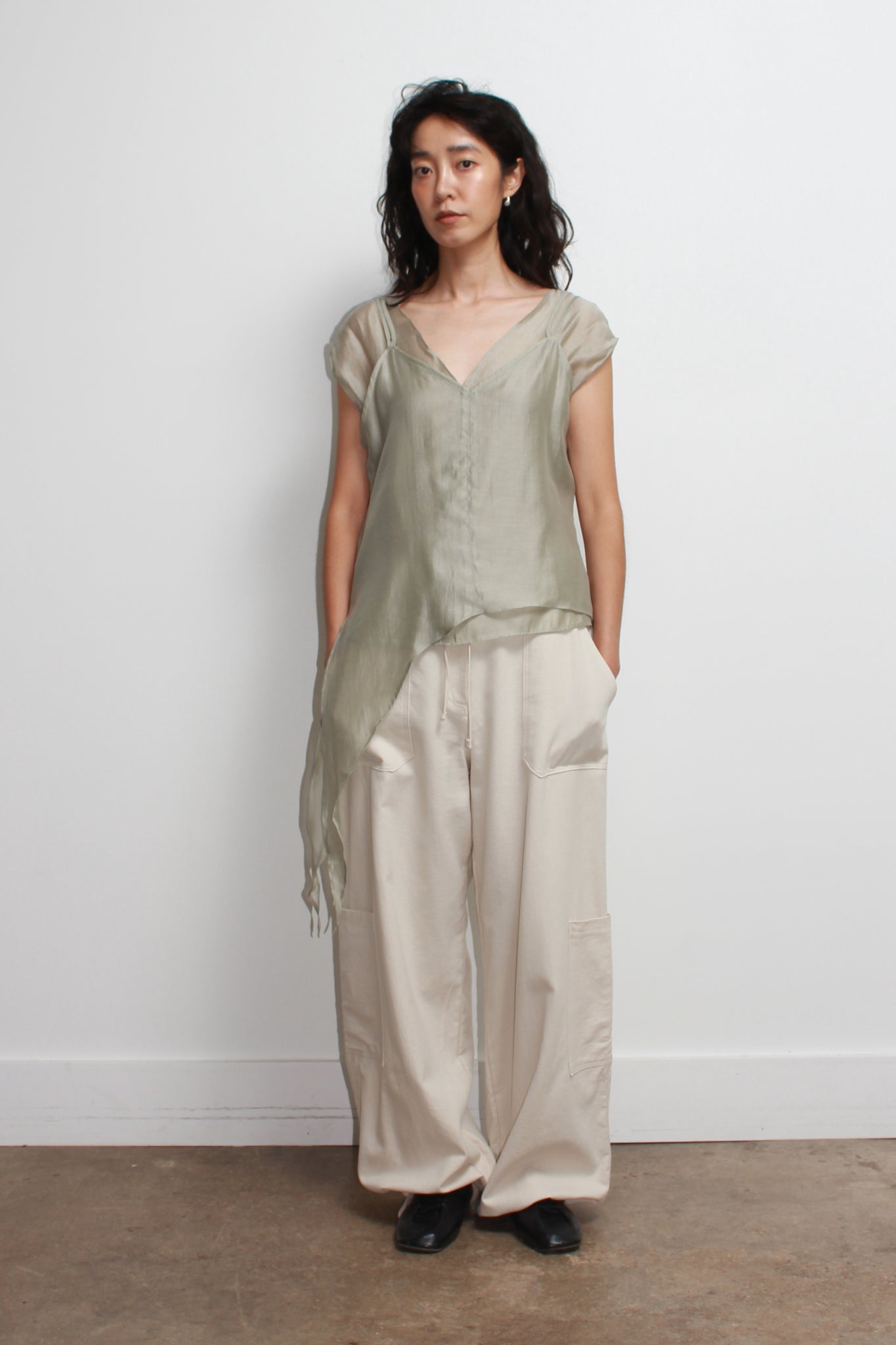 Cloud Sleeveless Shirt Set