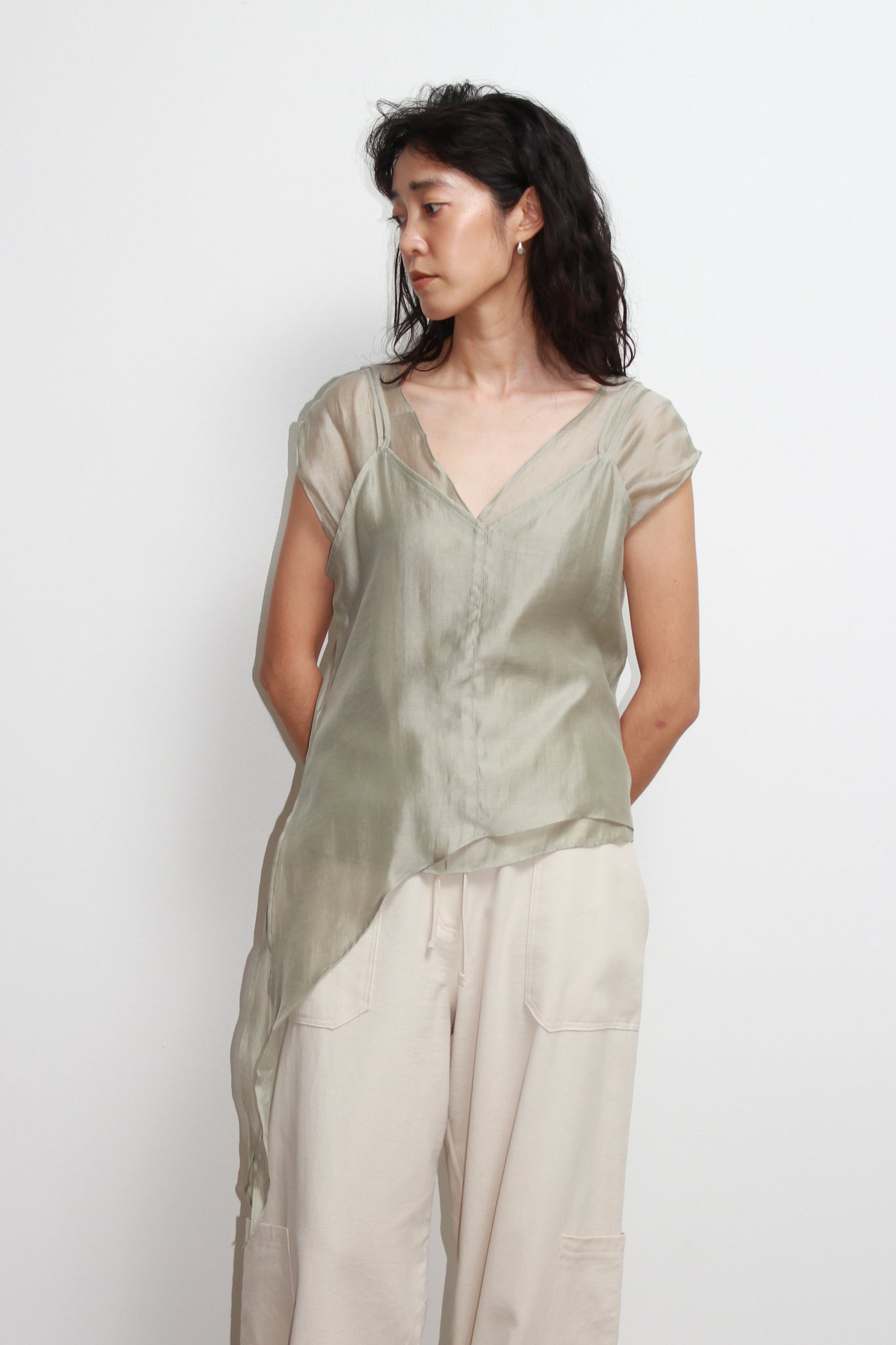 Cloud Sleeveless Shirt Set