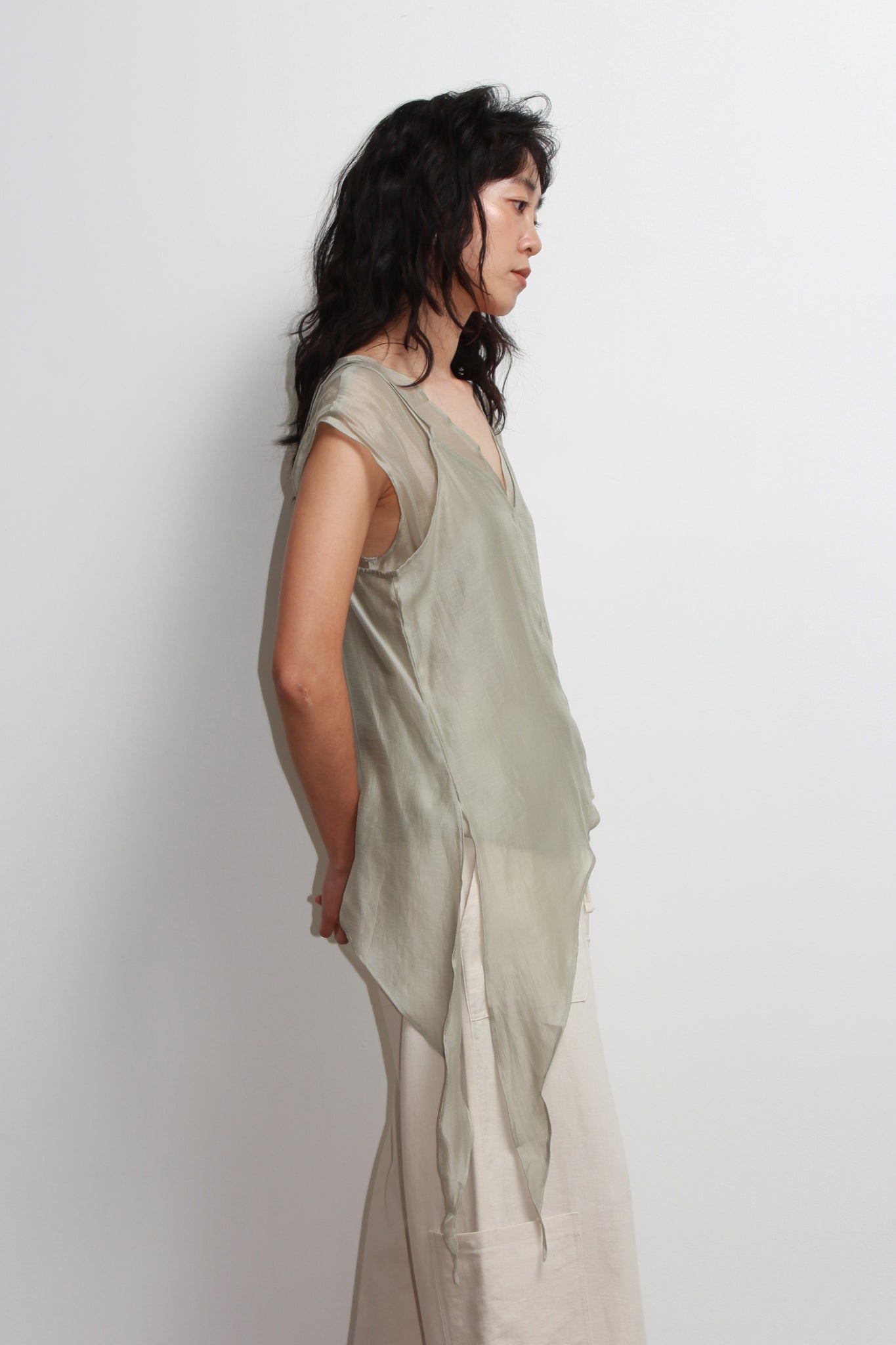 Cloud Sleeveless Shirt Set