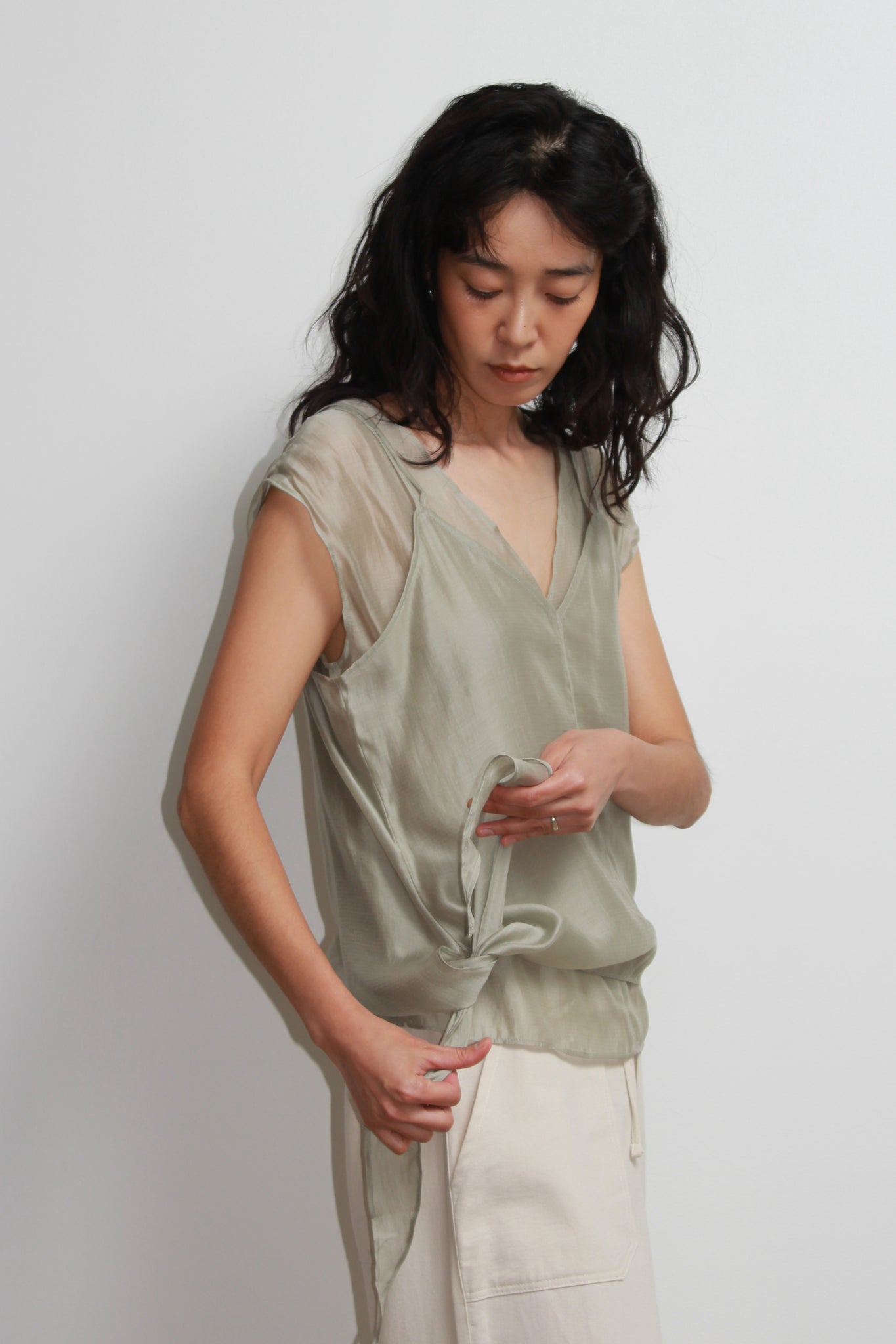 Cloud Sleeveless Shirt Set