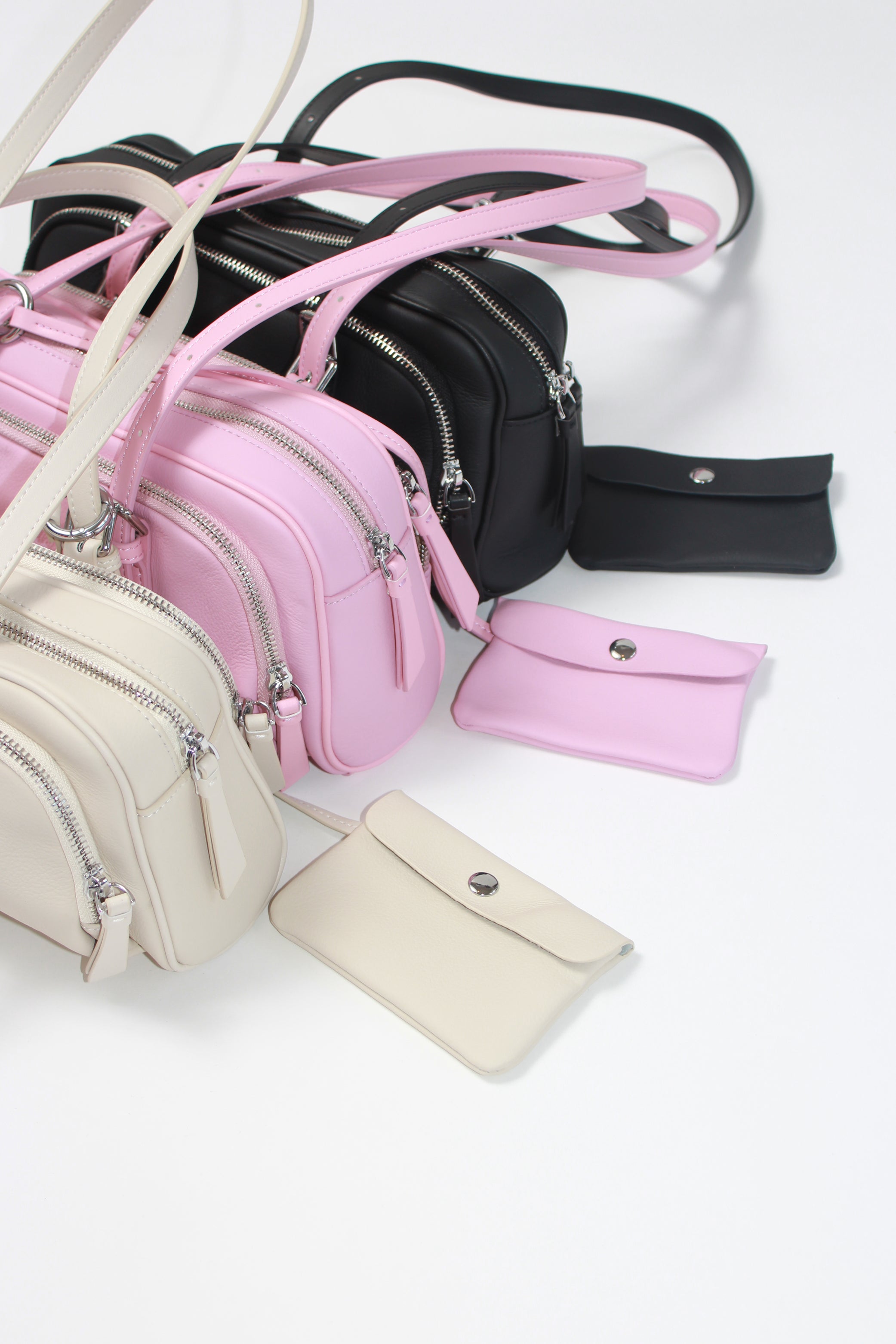ショルダーバッグ・ポシェット [4OUR B] 2-WAY Poling Rope Shoulder and Cross Bag (IVORY) 4OUR B] 2-WAY Poling Rope Shoulder and Cross Bag (IVORY
