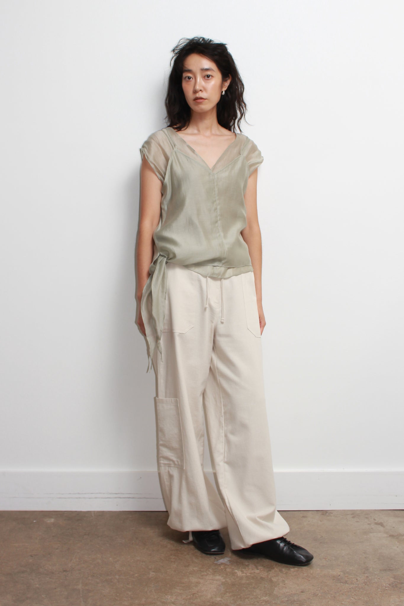 Cloud Sleeveless Shirt Set