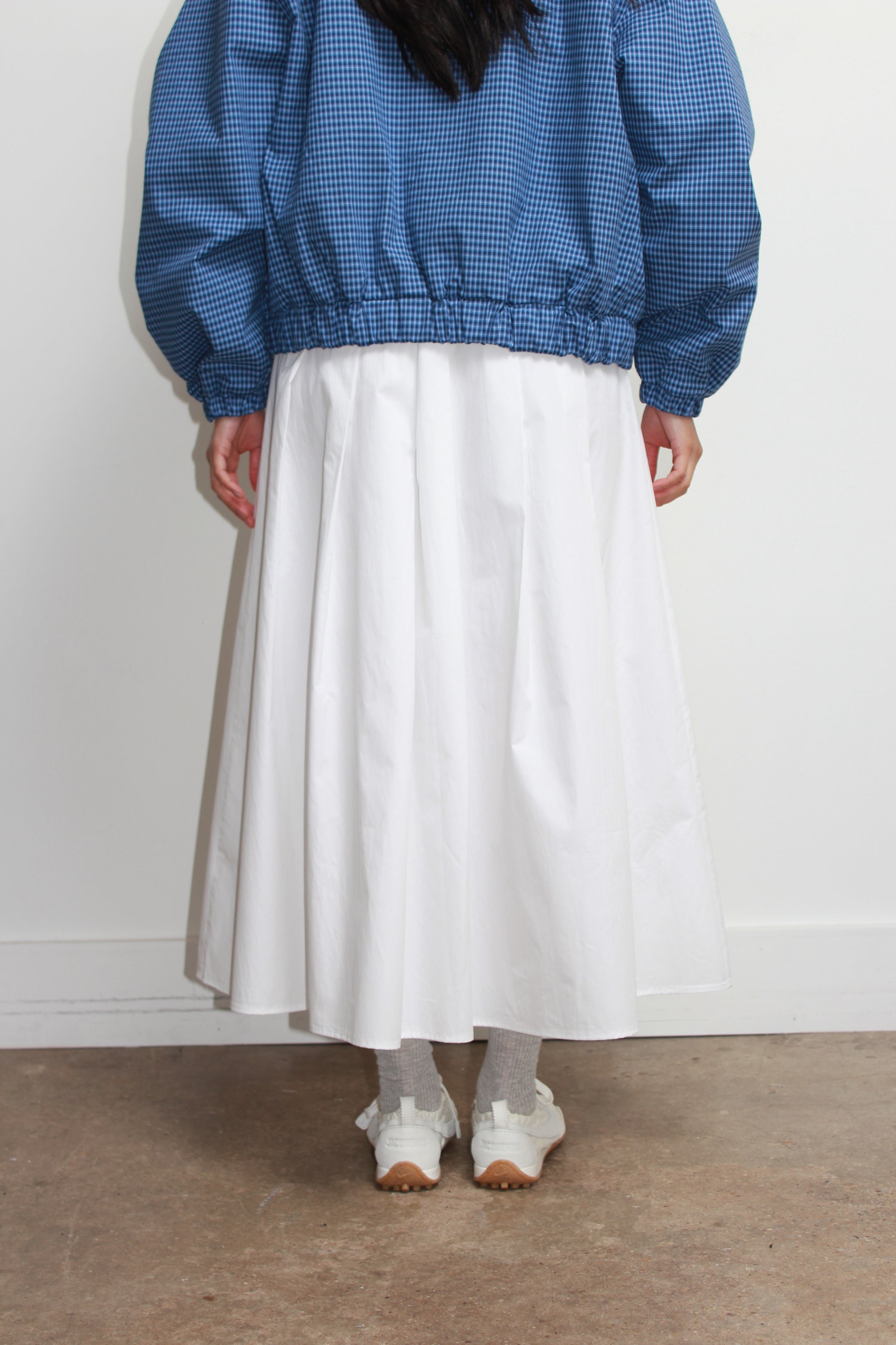 Fogg Maxi Pleats Skirt in White – Jowa.shop