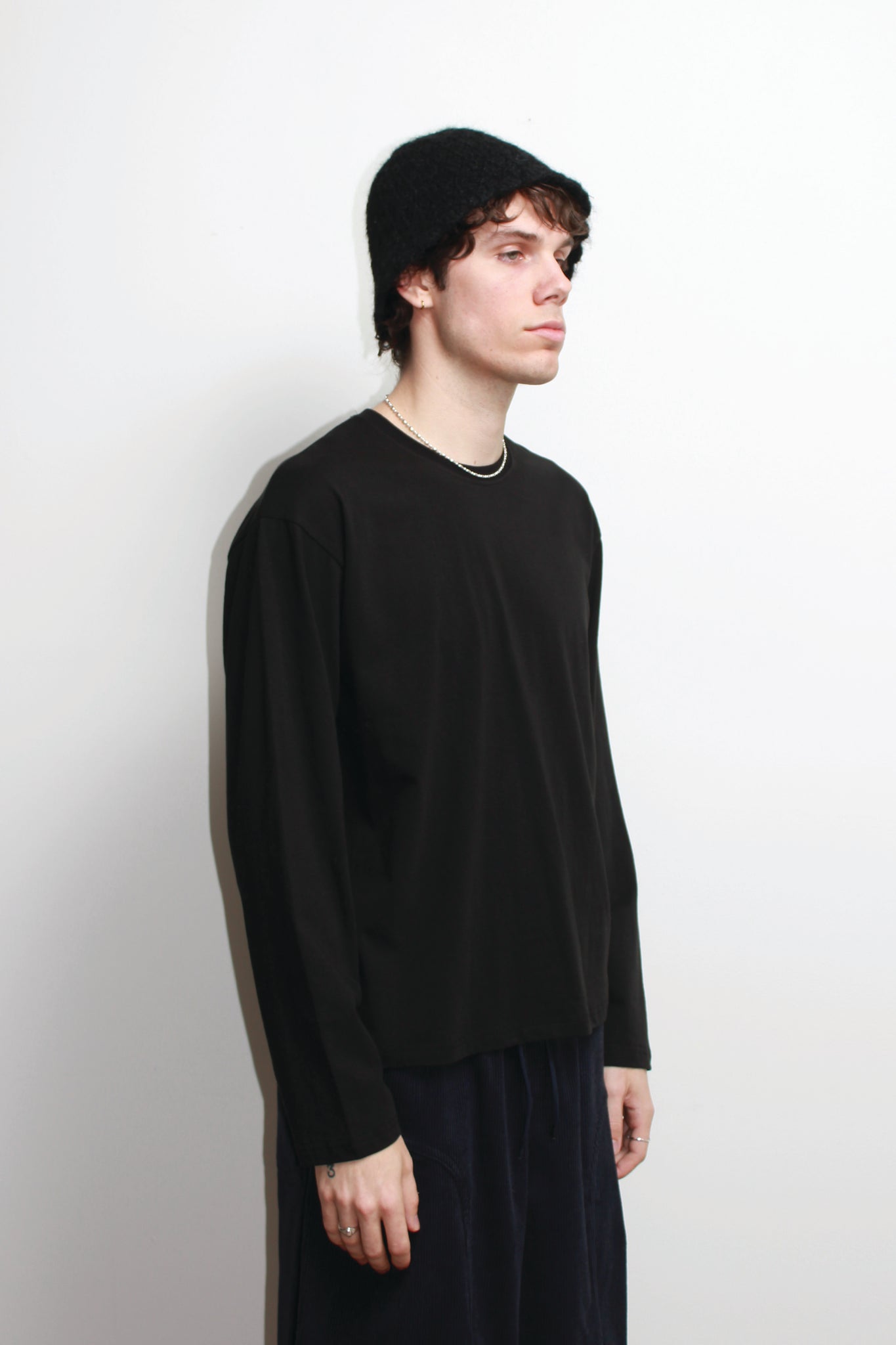 Fuzzy Buckle Bucket Hat in Black