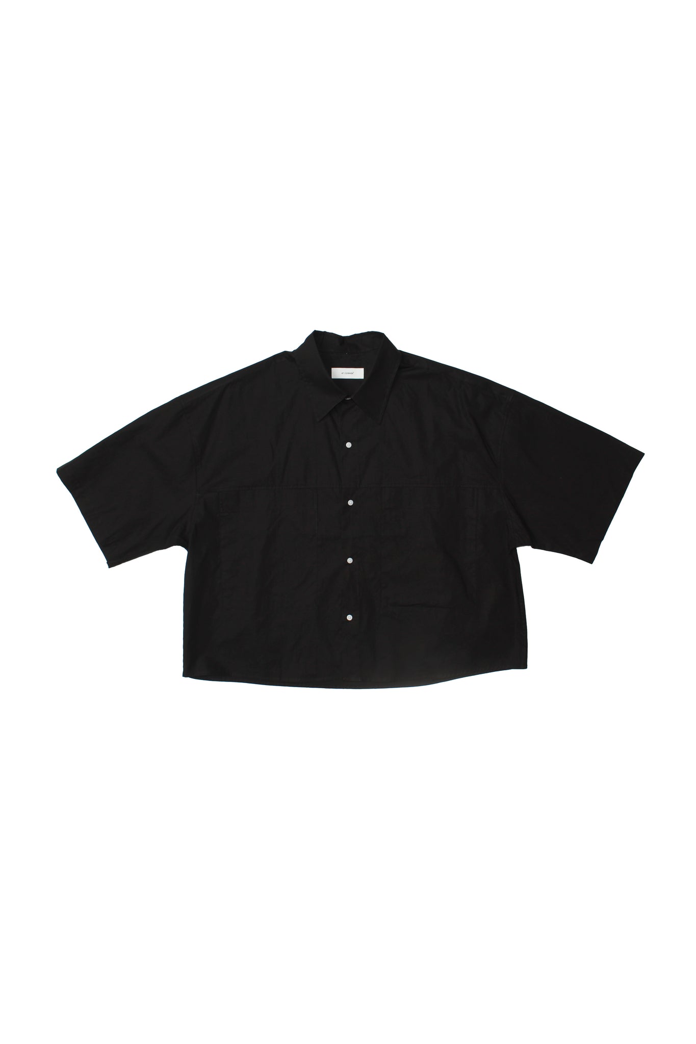 Oversized Crop Shirts in Black