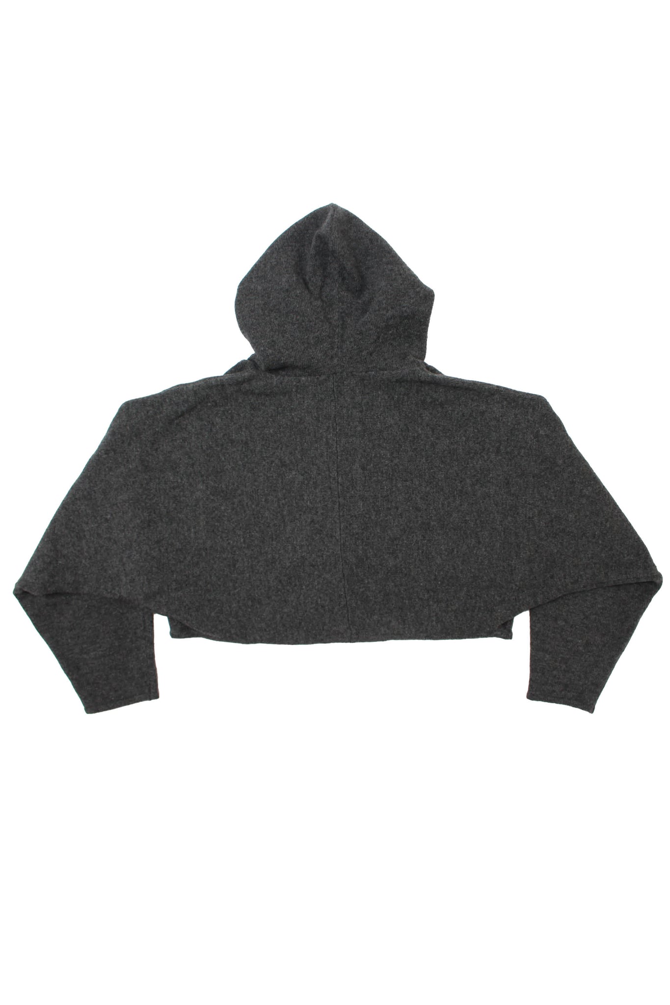 Dolman Hood Cardigan in Charcoal