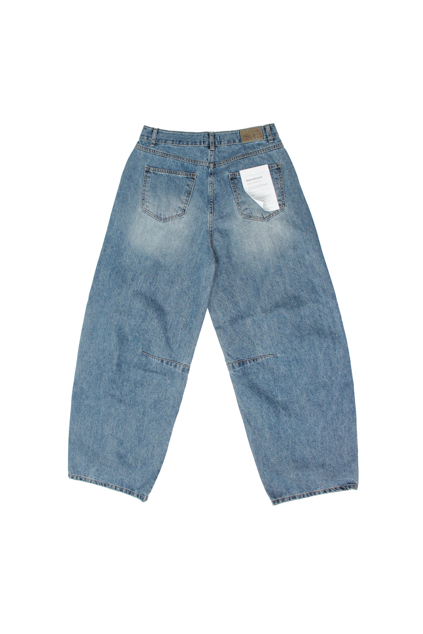 Mid wash barrel denim Jean