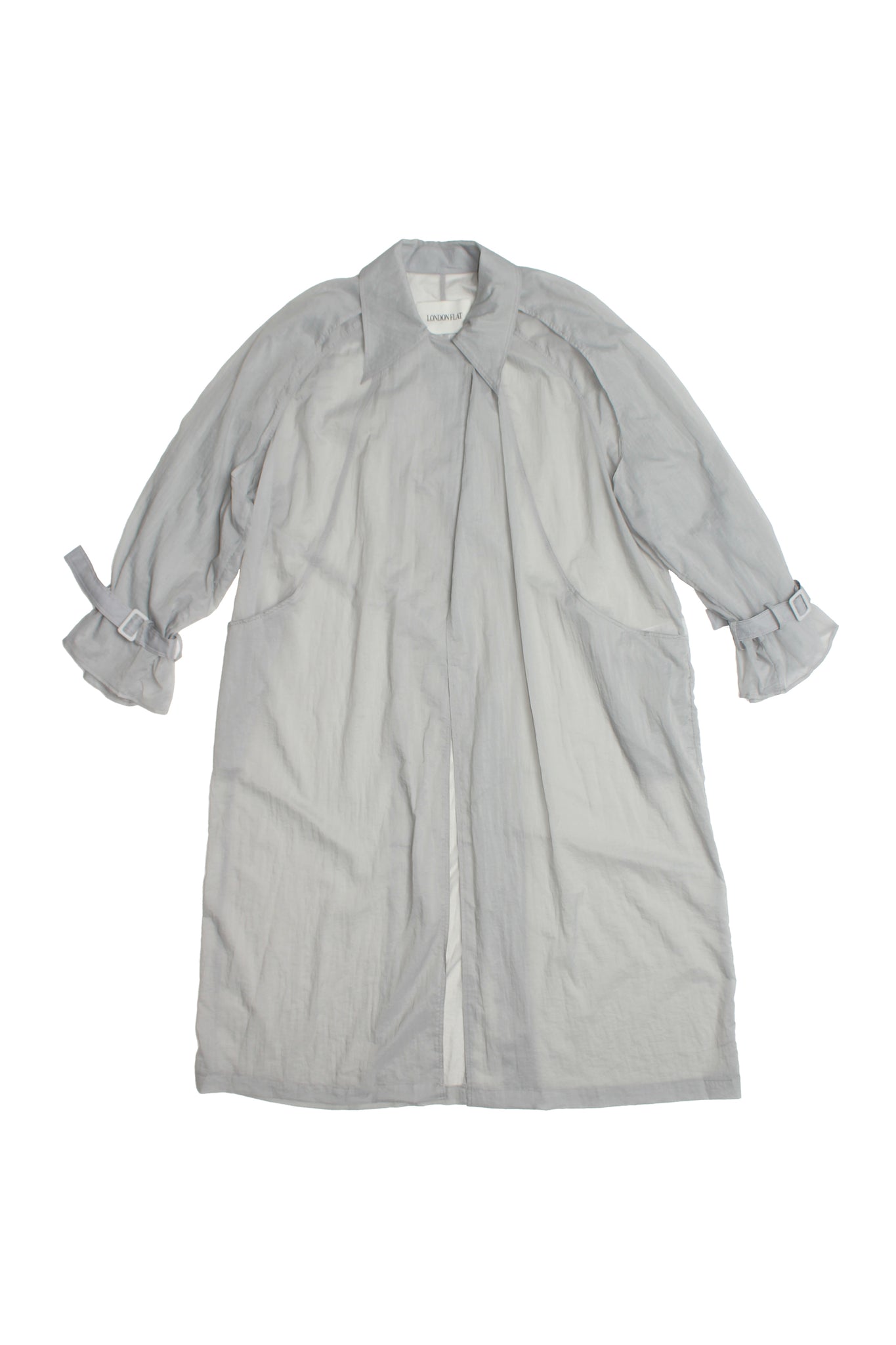 Pike Summer Trench Coat in Blue grey