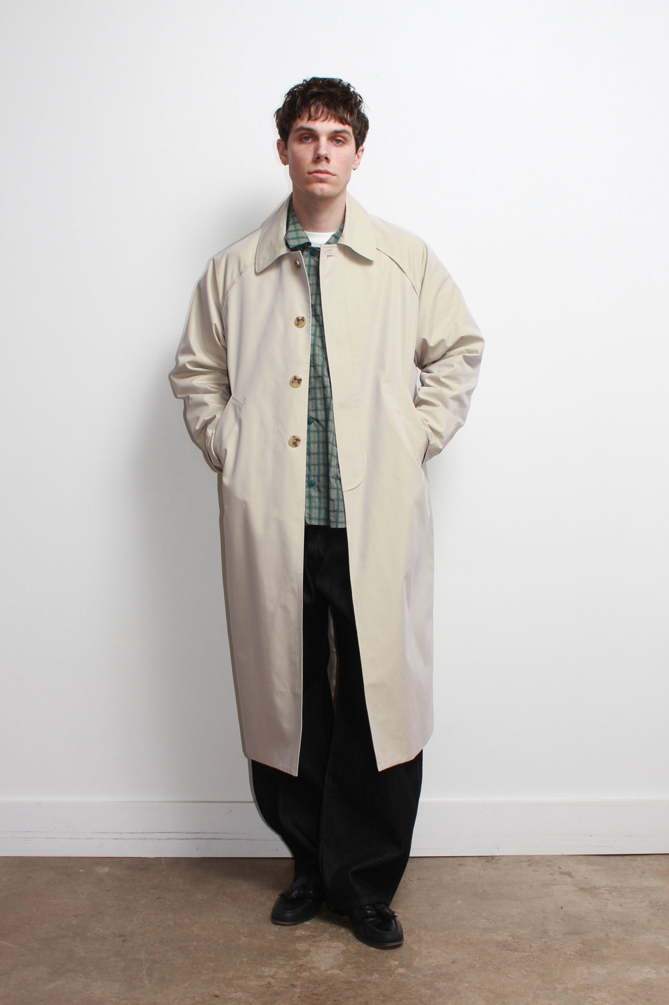 Oversized Maxi Trench Coat in Beige – Jowa.shop