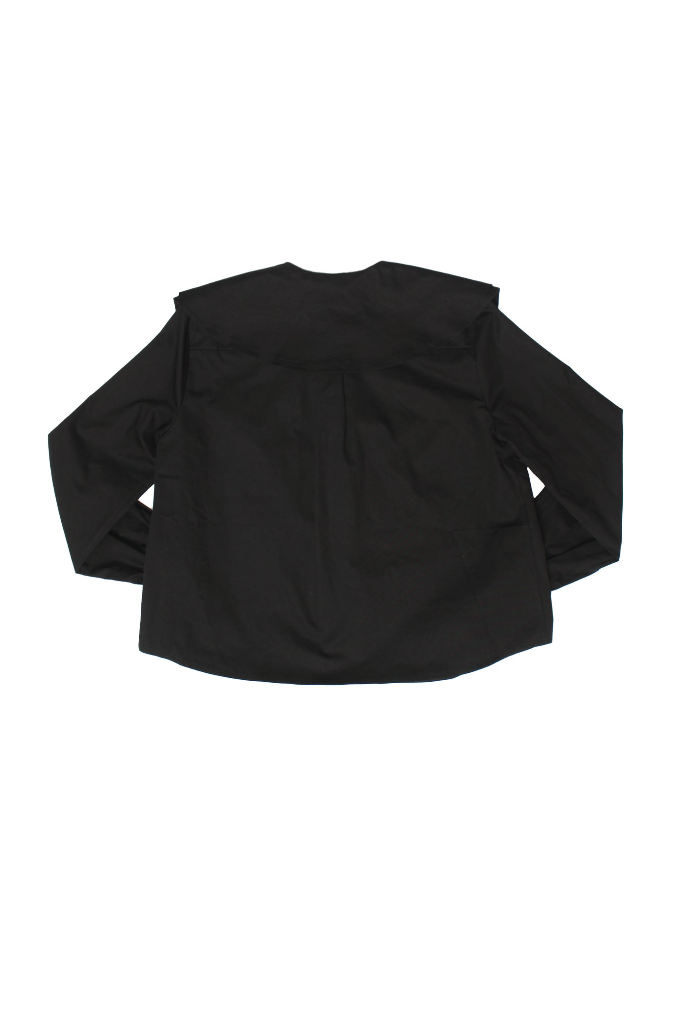 Camellia Big Collar Shirts in Black