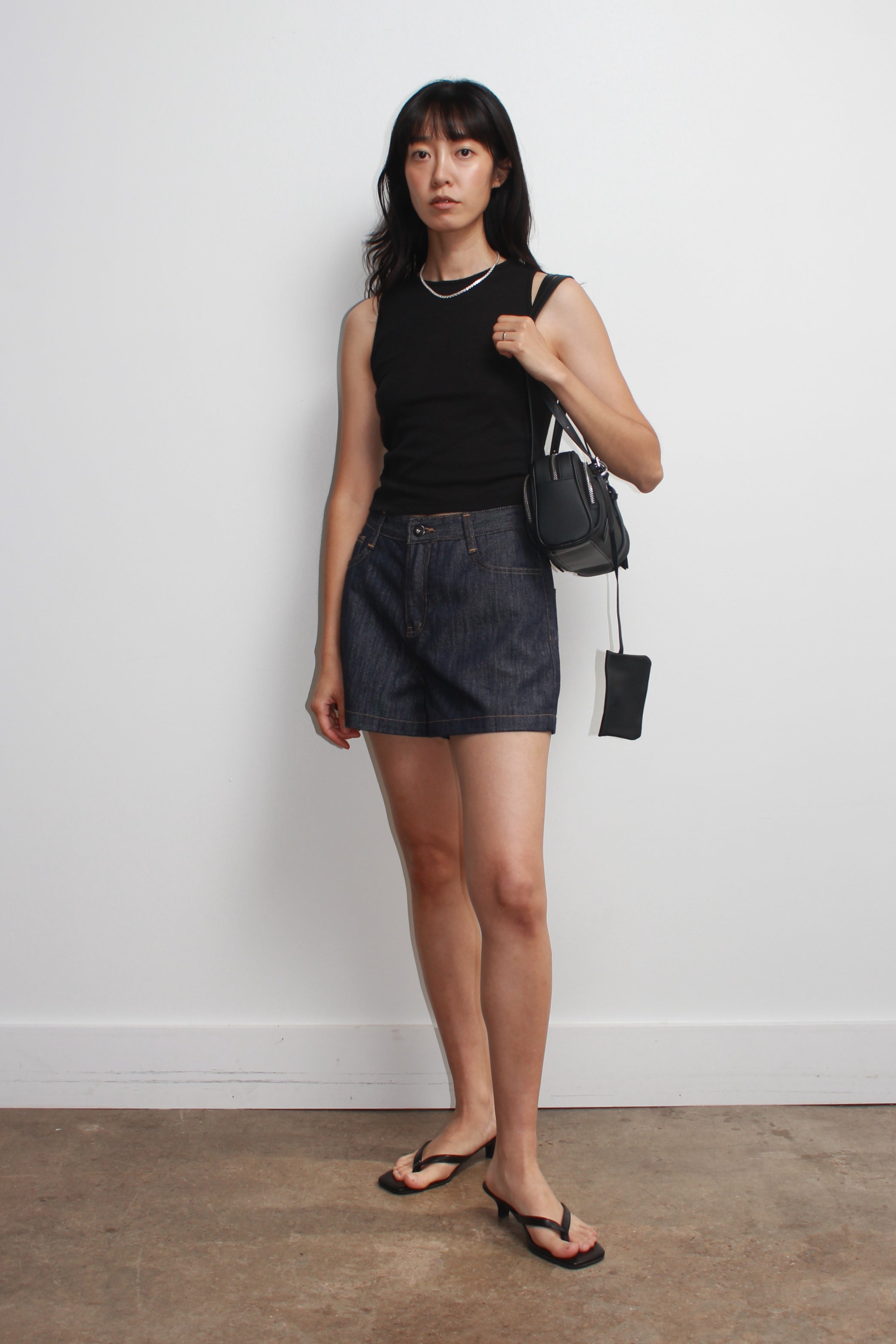 Double Zipper Shoulder Bag in Black – Jowa.shop