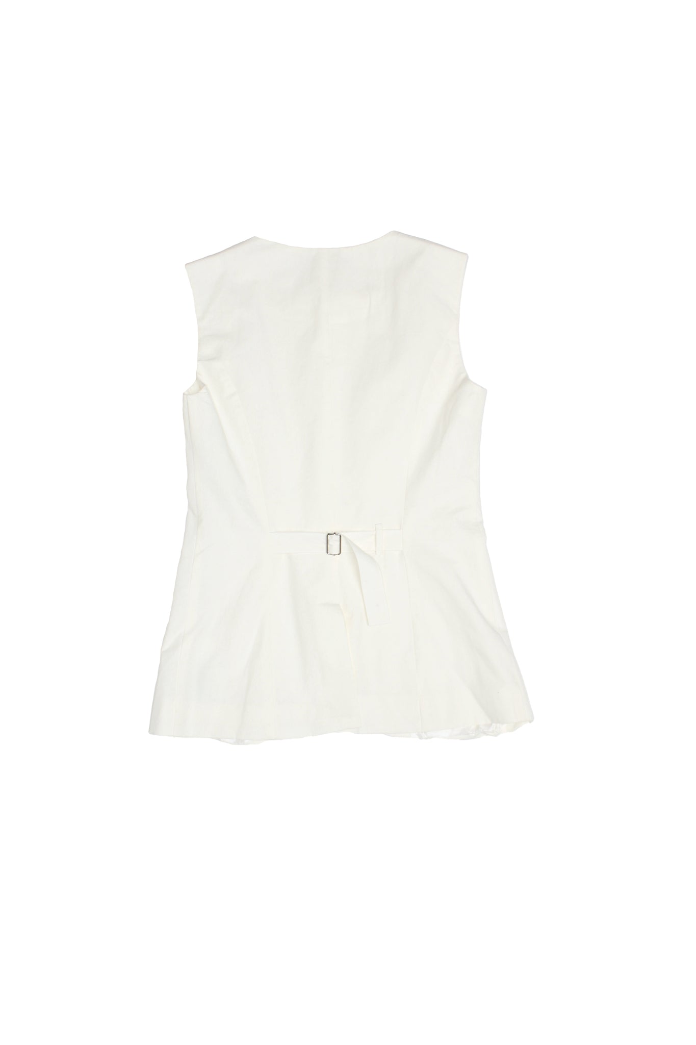 Pepper Linen Vest in White