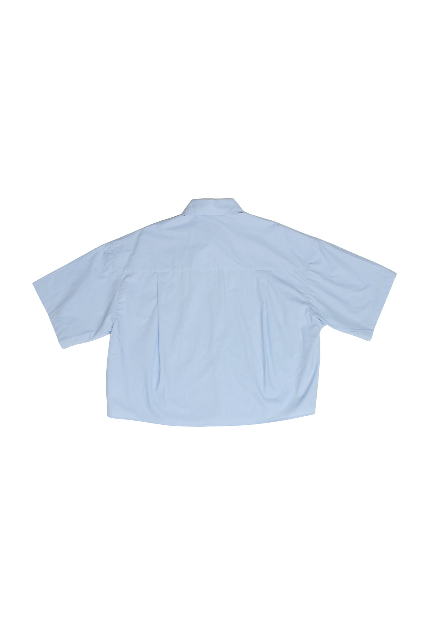 Oversized Crop Shirts in Blue