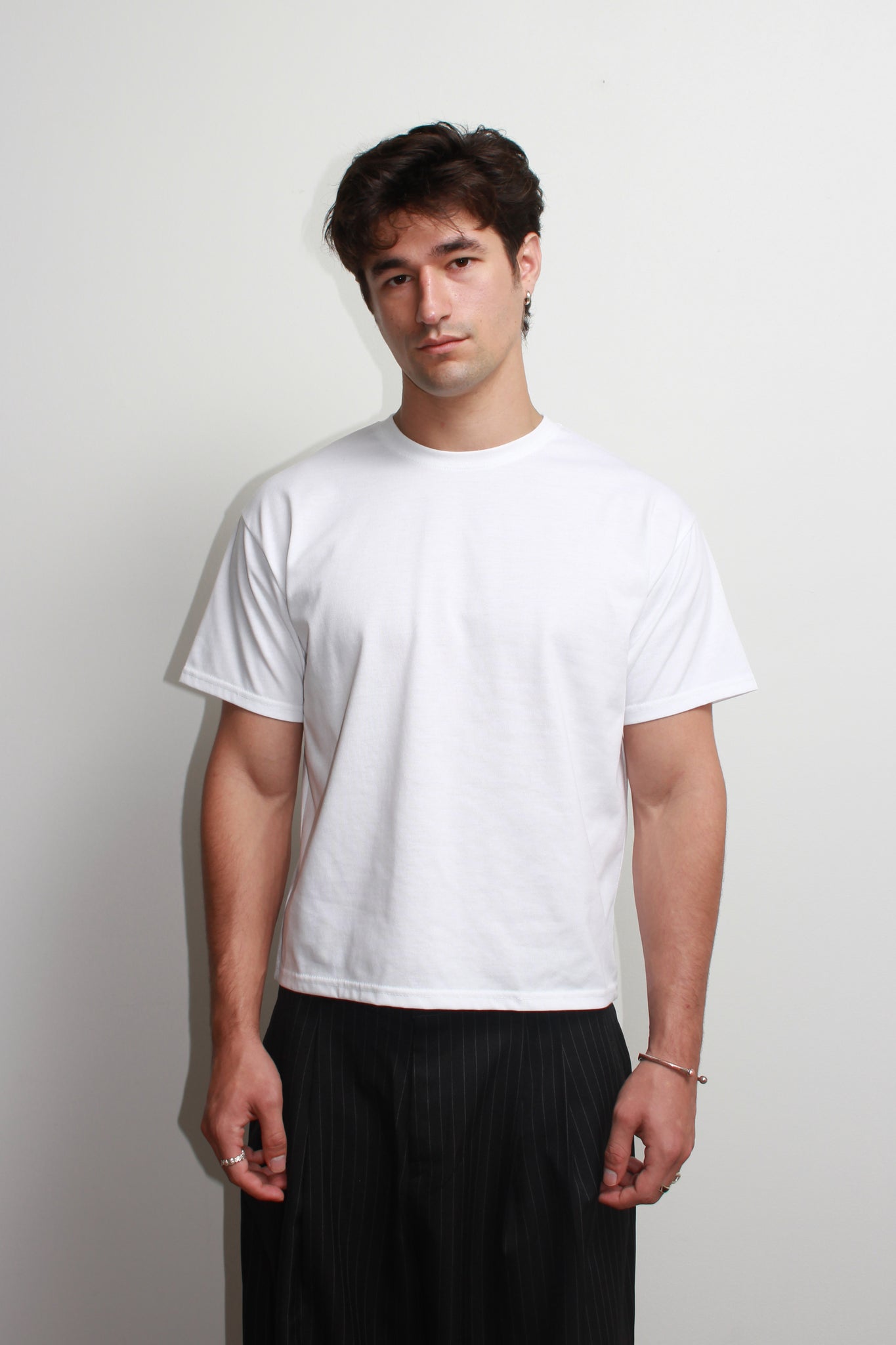 Dive Basic Crop T- Shirt in White