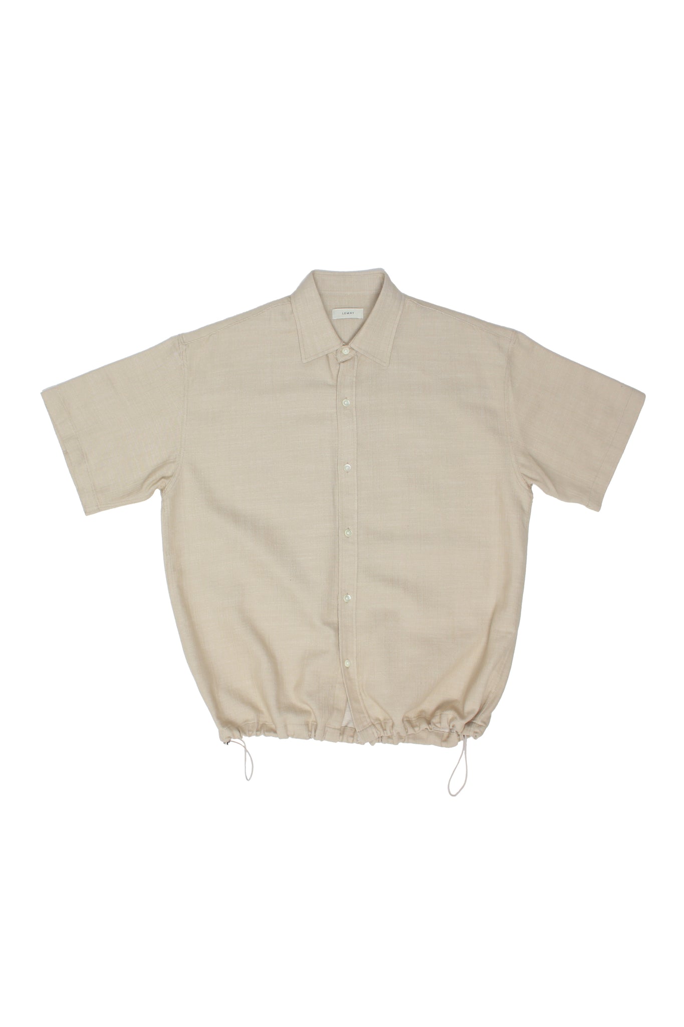 Olsen Woven Cotton Shirt in Natural