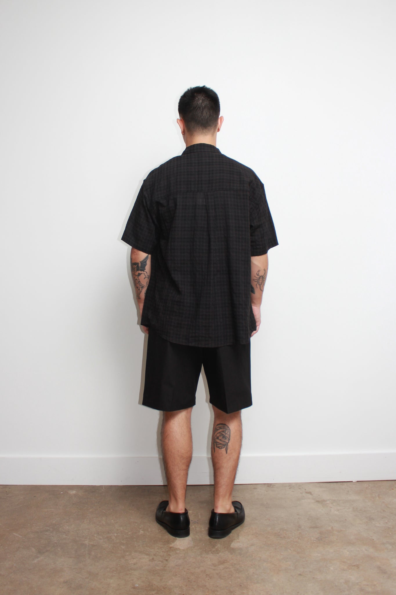 Luka Checker Shirts in Black