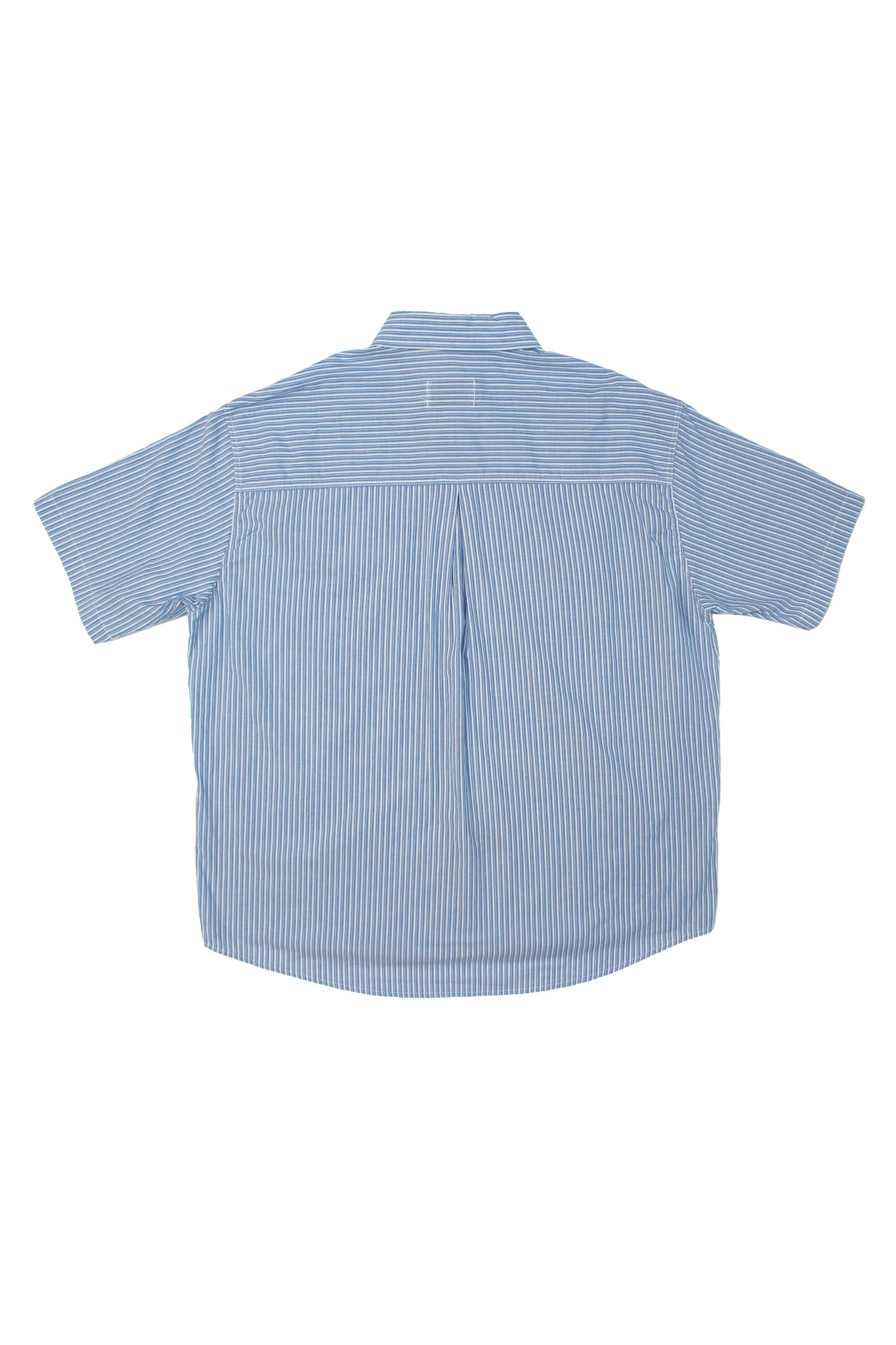 Stripe Pocket Short Sleeve Shirt in Blue