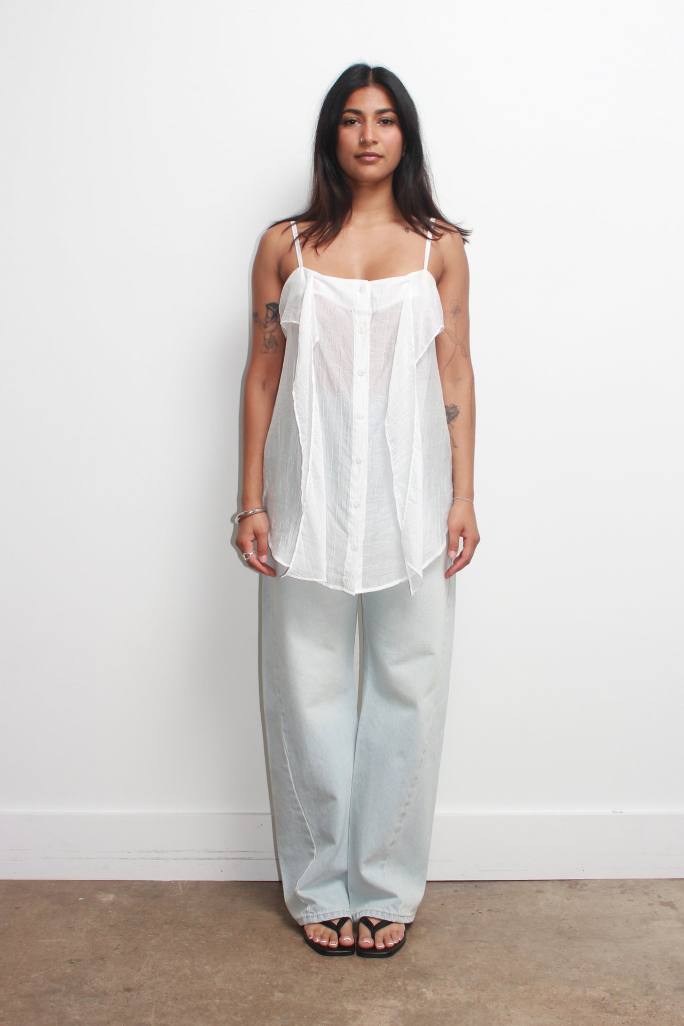 Pits Ribbon Blouse in White