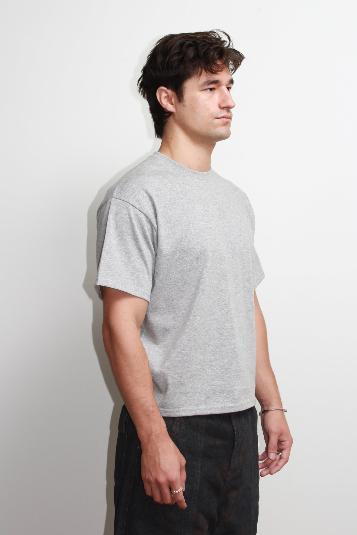 Dive Basic Crop T- Shirt in Black