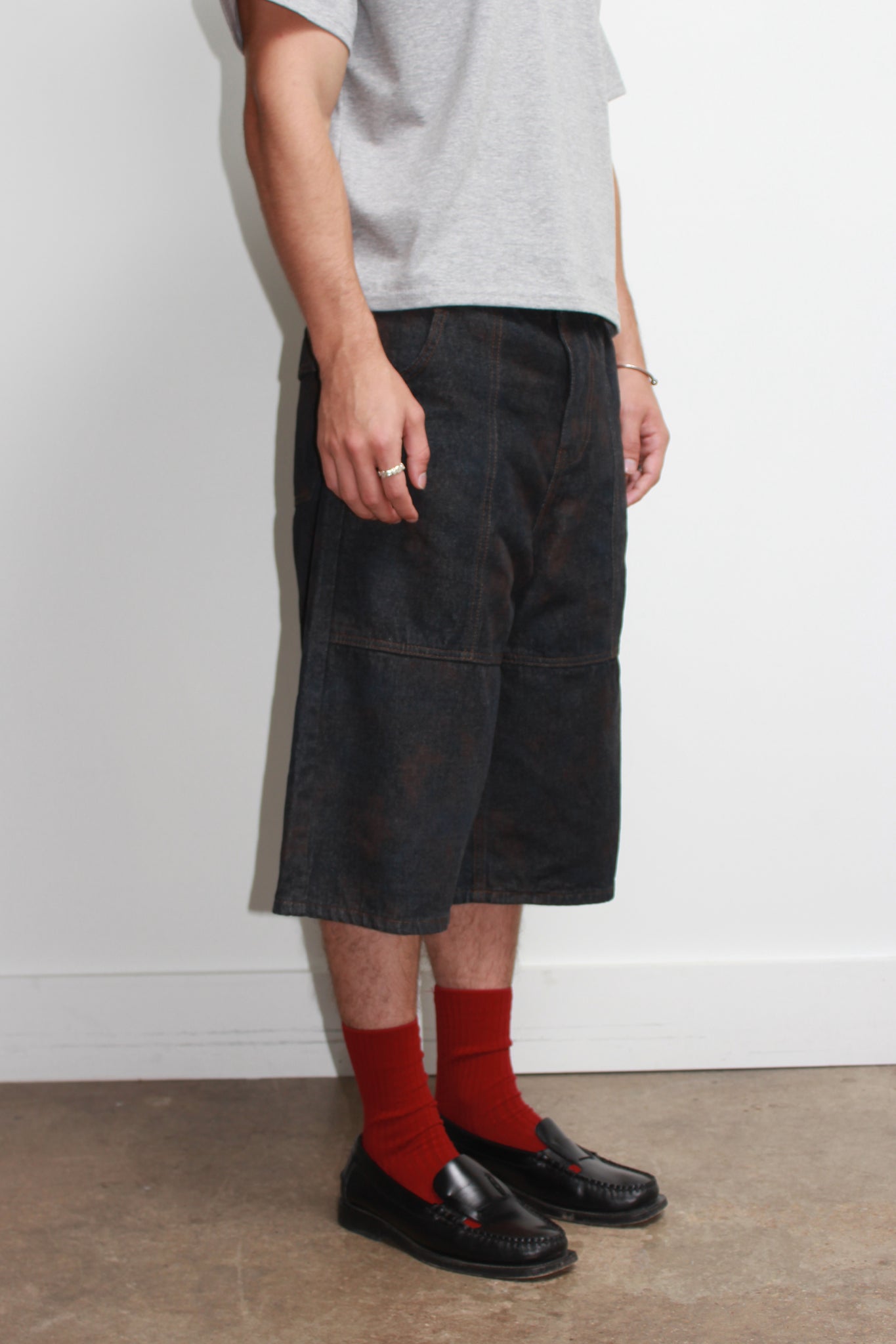 Camo Bermuda Shorts in Navy