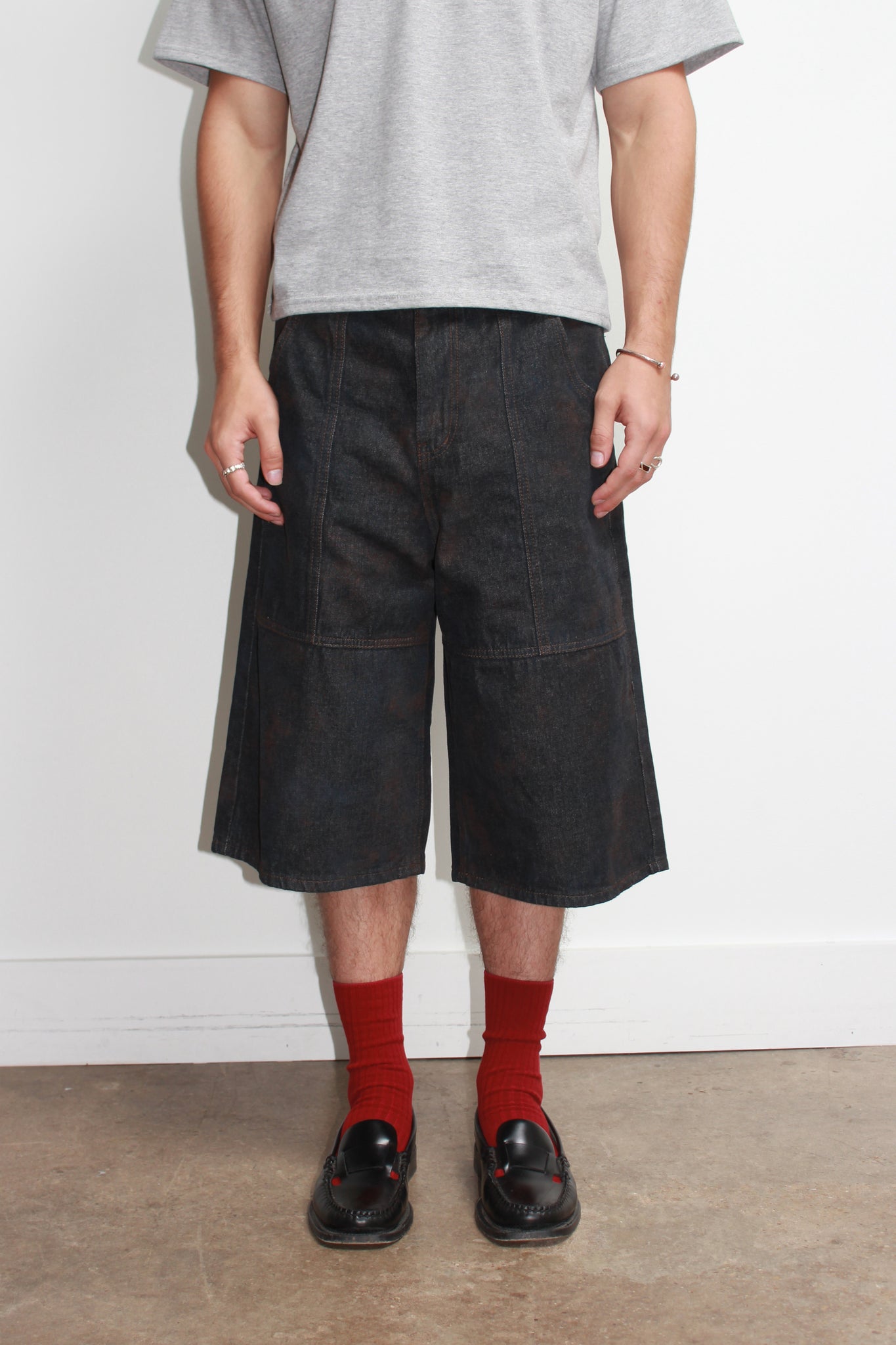 Camo Bermuda Shorts in Navy