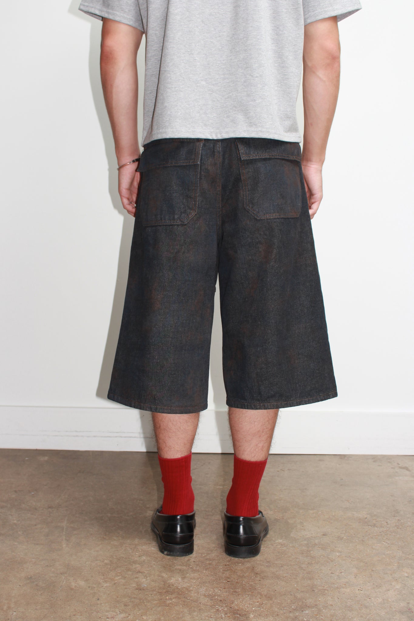 Camo Bermuda Shorts in Navy