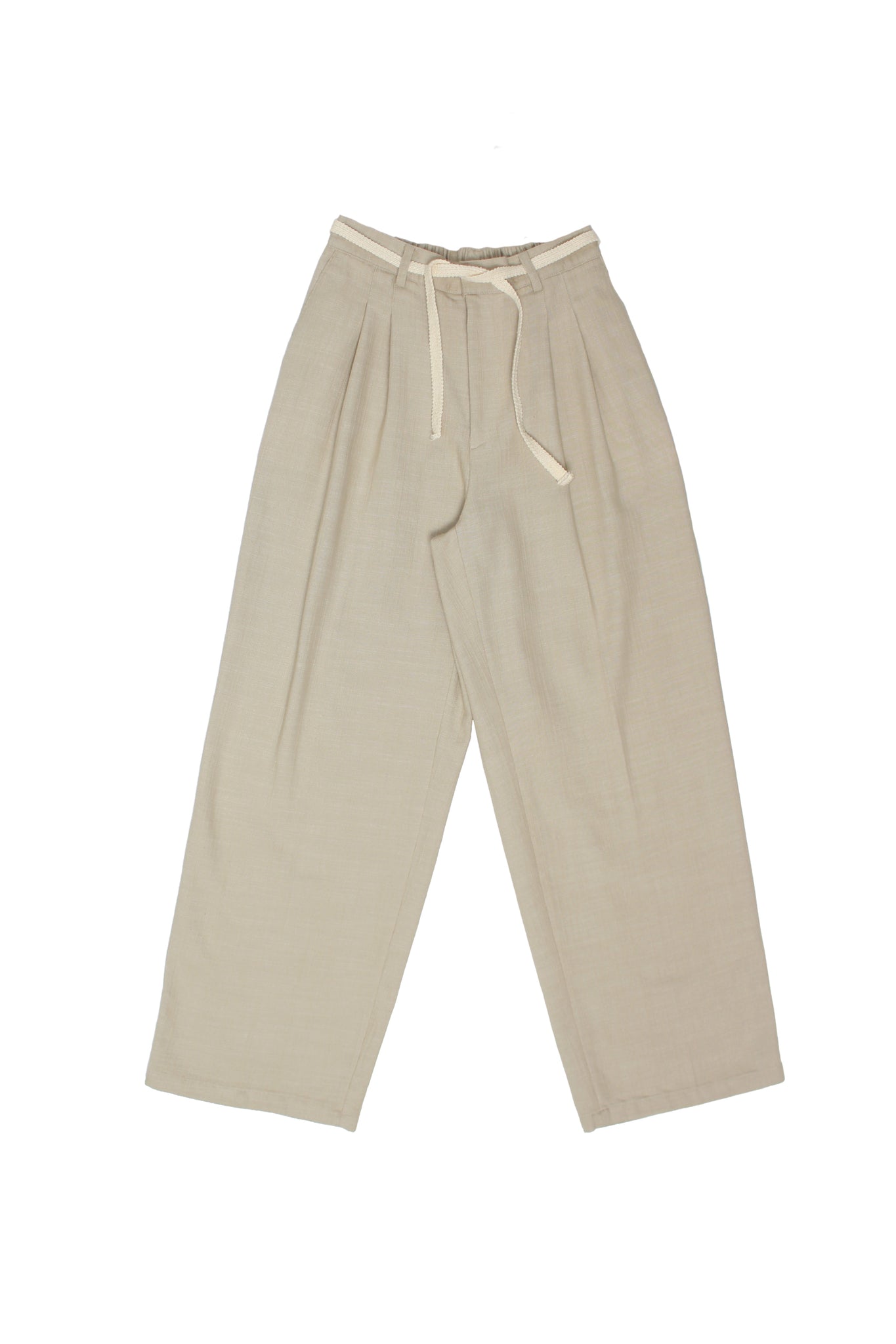 Olsen Double Pintuck Relax Pants in Natural
