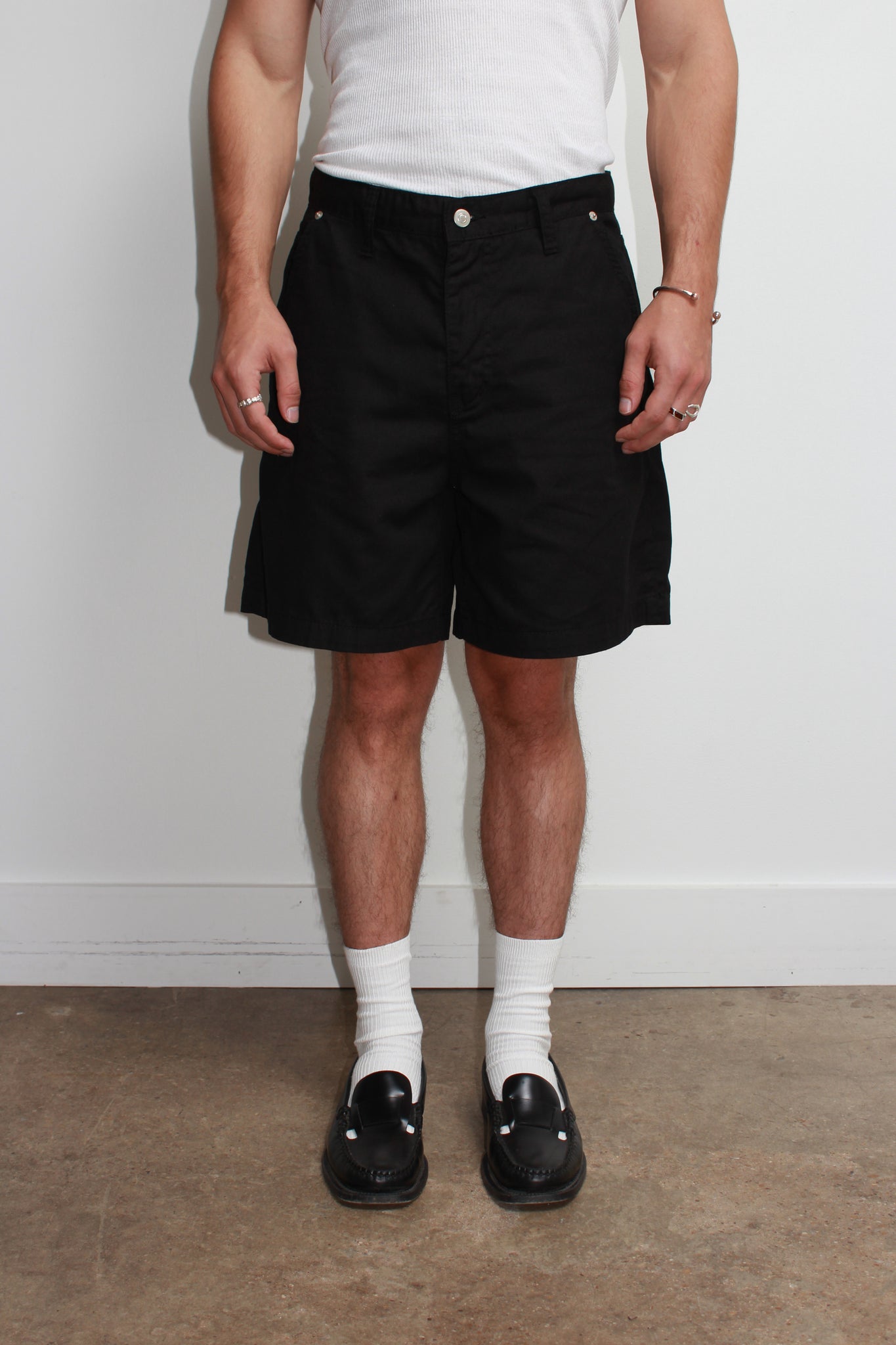 Coje Cotton Shorts in Black