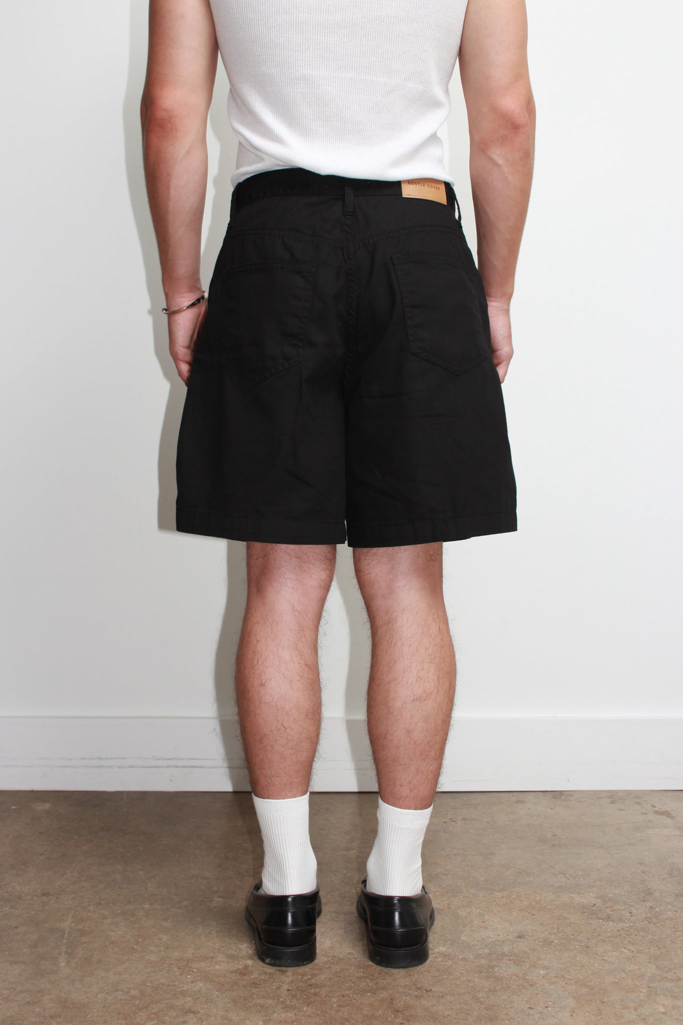 Coje Cotton Shorts in Black